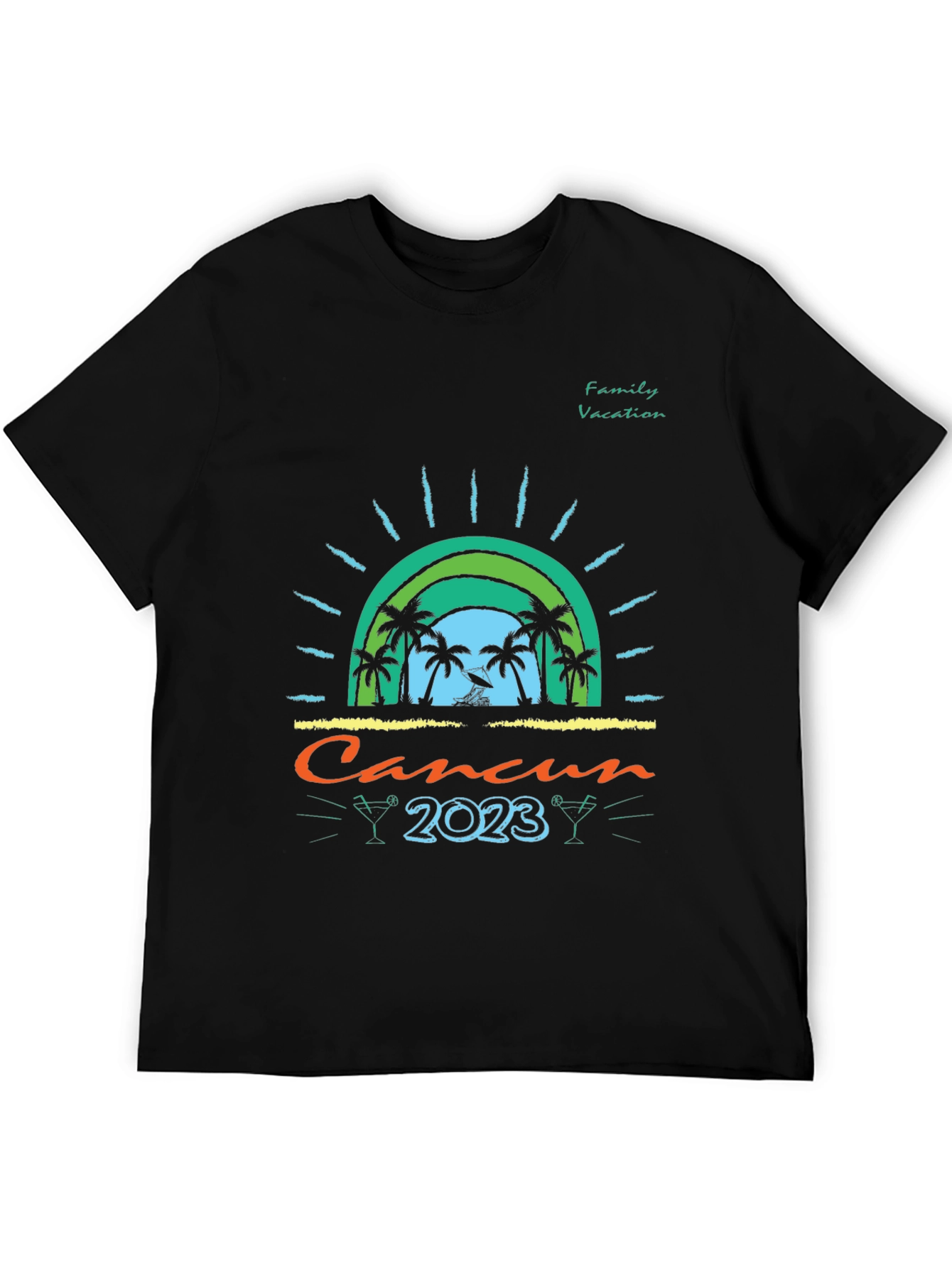 Cancun 2023 Family Vacation Graphic Tee