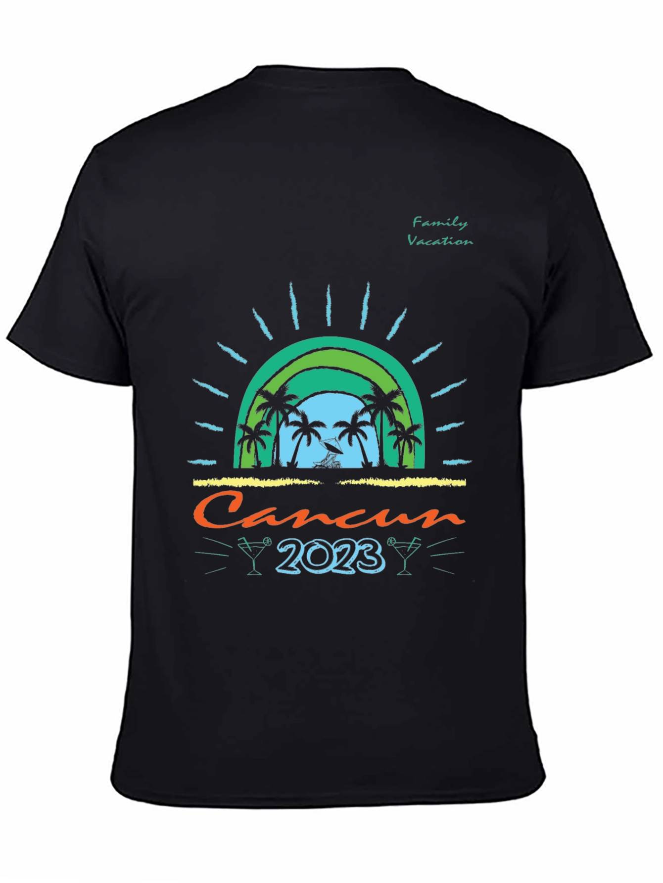 Cancun 2023 Family Vacation Graphic Tee