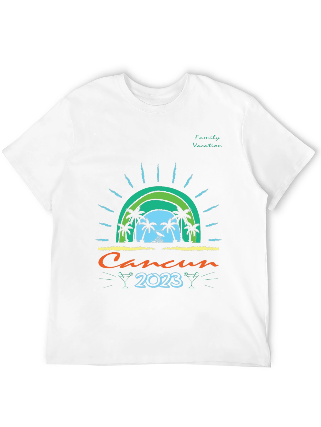 Cancun 2023 Family Vacation Graphic Tee