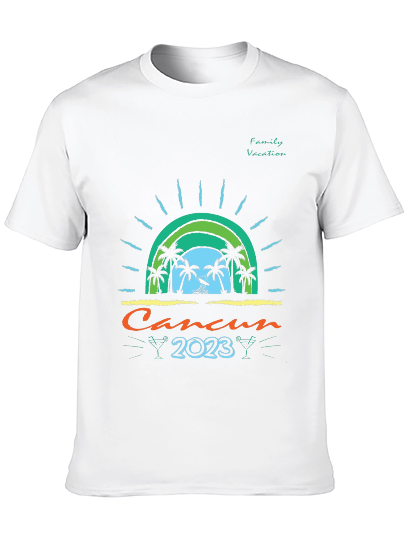 Cancun 2023 Family Vacation Graphic Tee