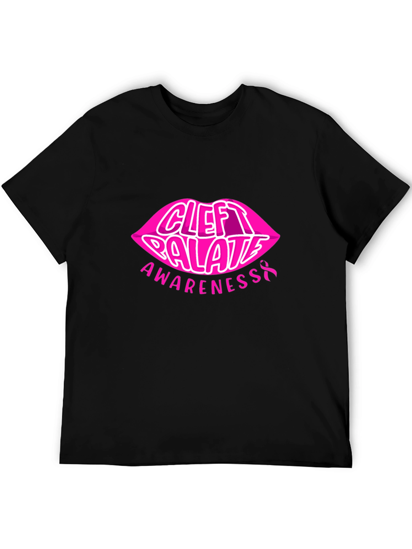 Cleft Palate Awareness Tee - Pink Lips Design