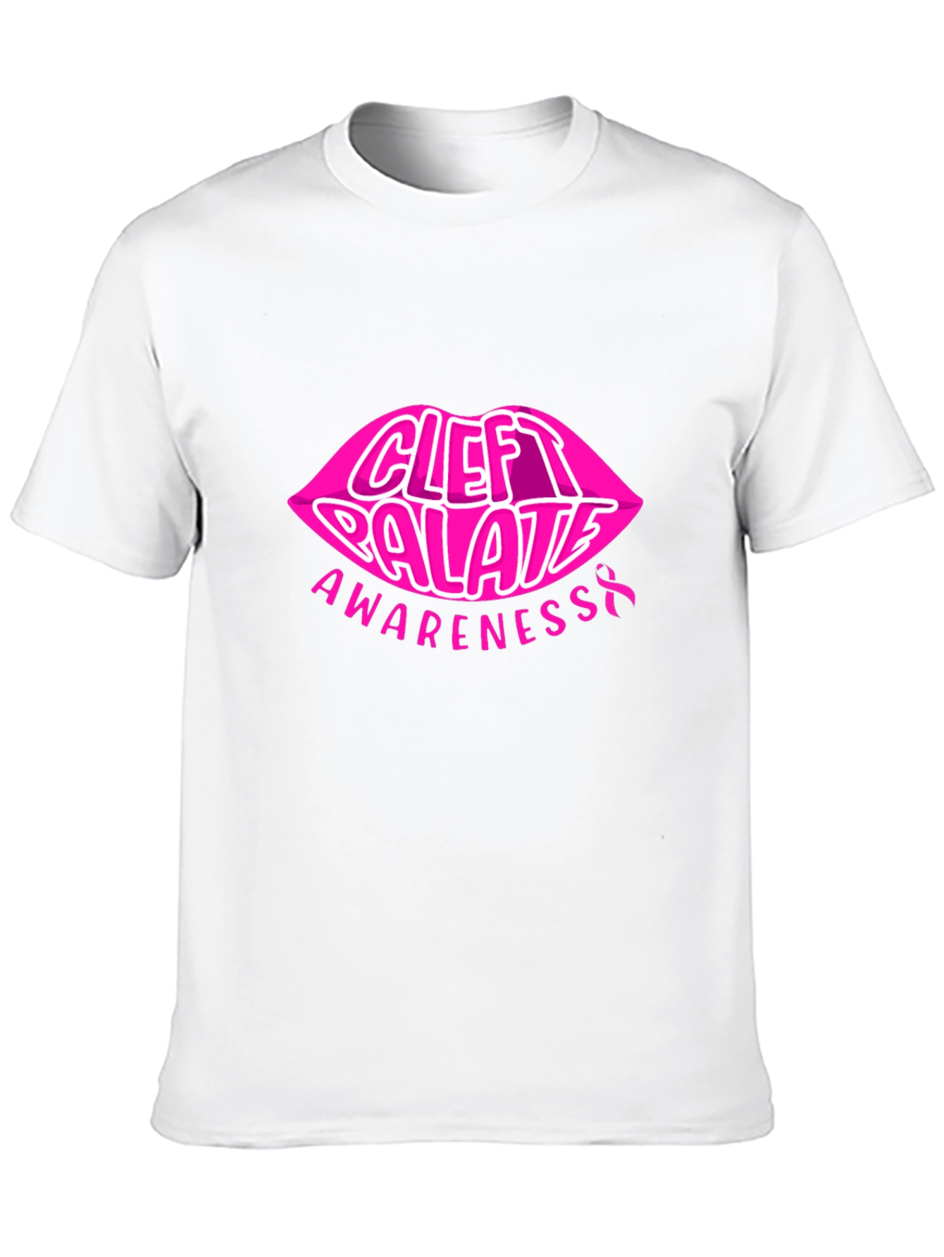 Cleft Palate Awareness Tee - Pink Lips Design