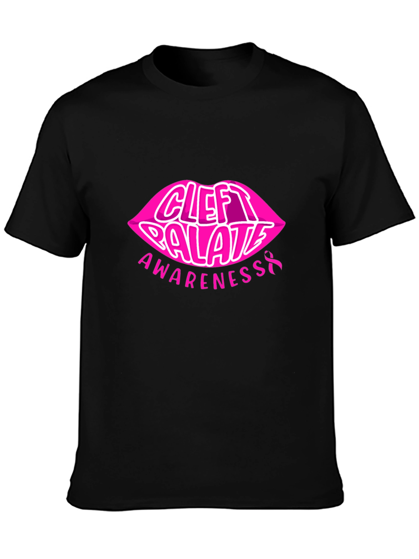 Cleft Palate Awareness Tee - Pink Lips Design