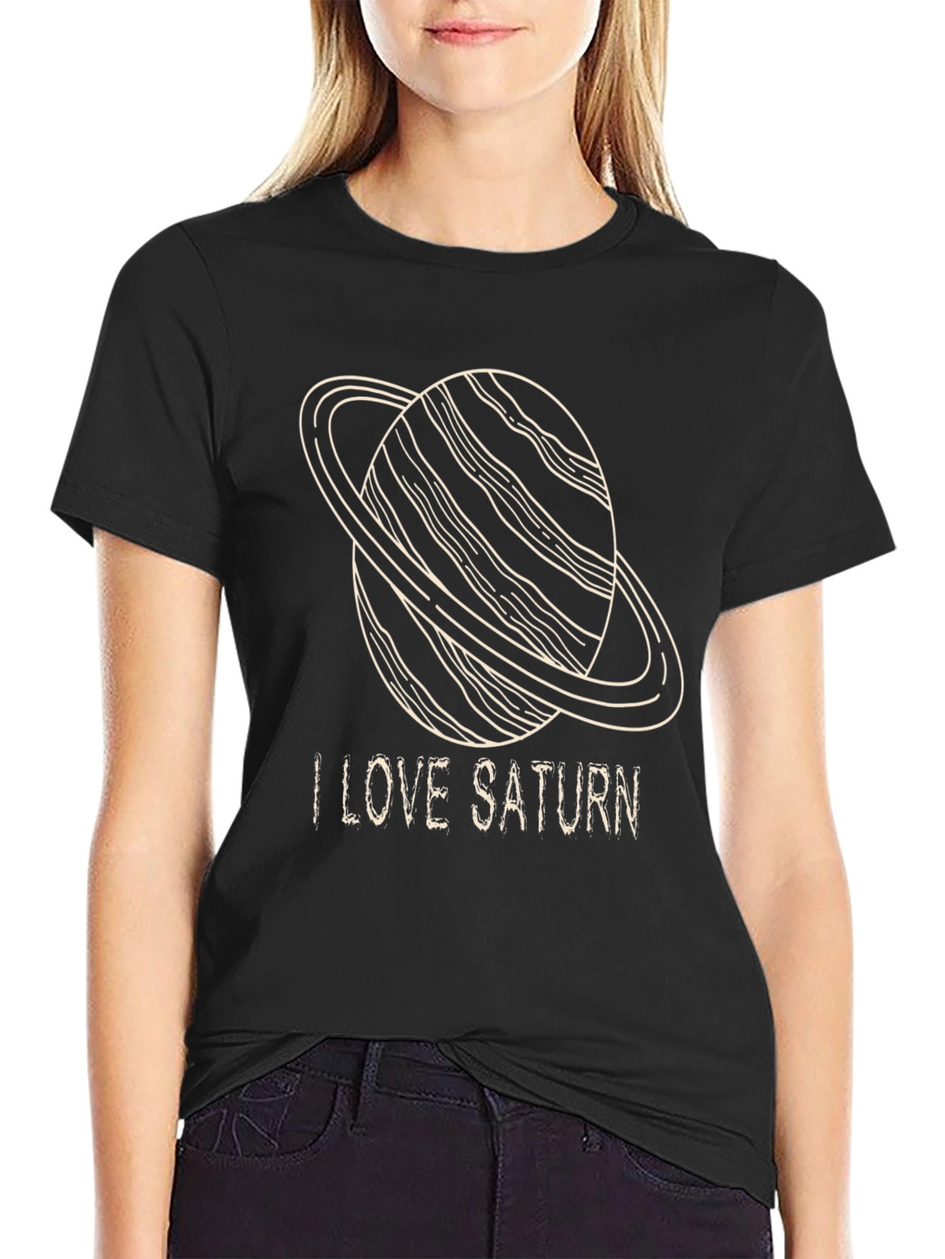 I Love Saturn T-Shirt - Space Planet Design