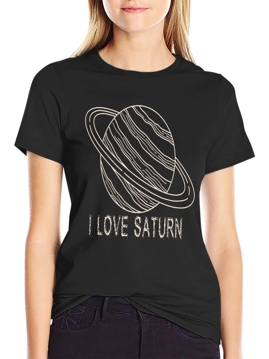I Love Saturn T-Shirt - Space Planet Design