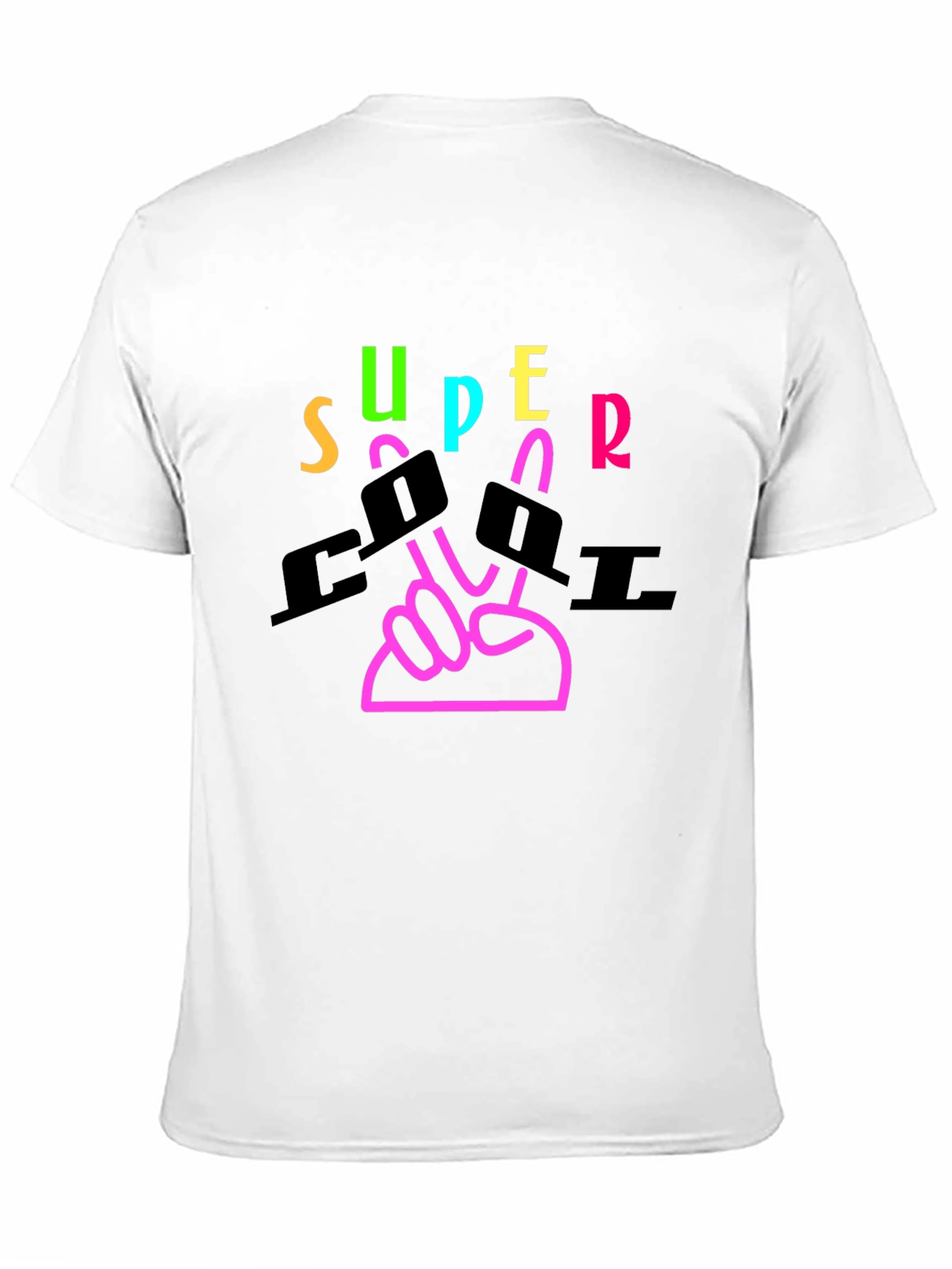Super Cool Graphic Tee - Black Cotton Blend Shirt