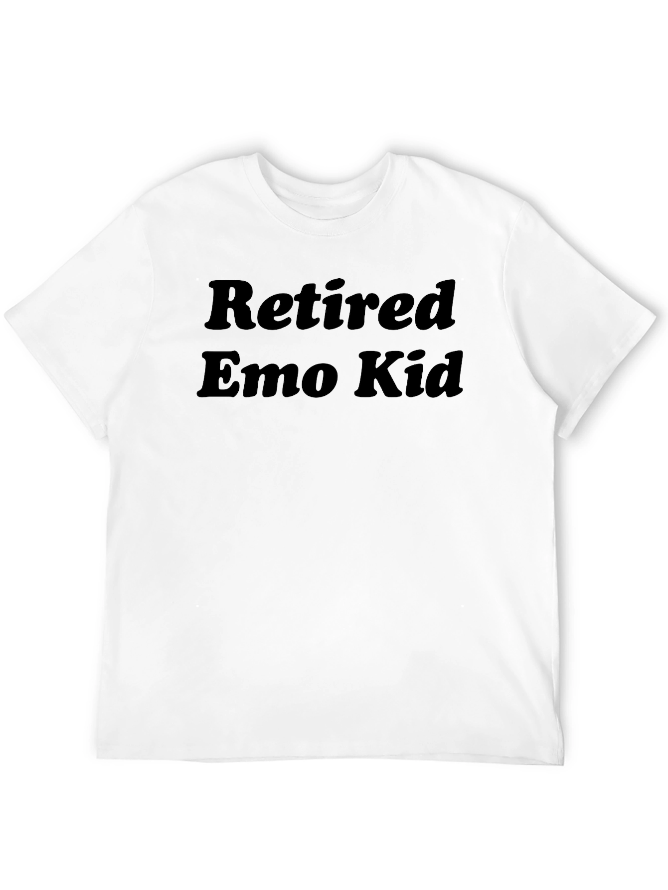 Retired Emo Kid Black Graphic T-Shirt