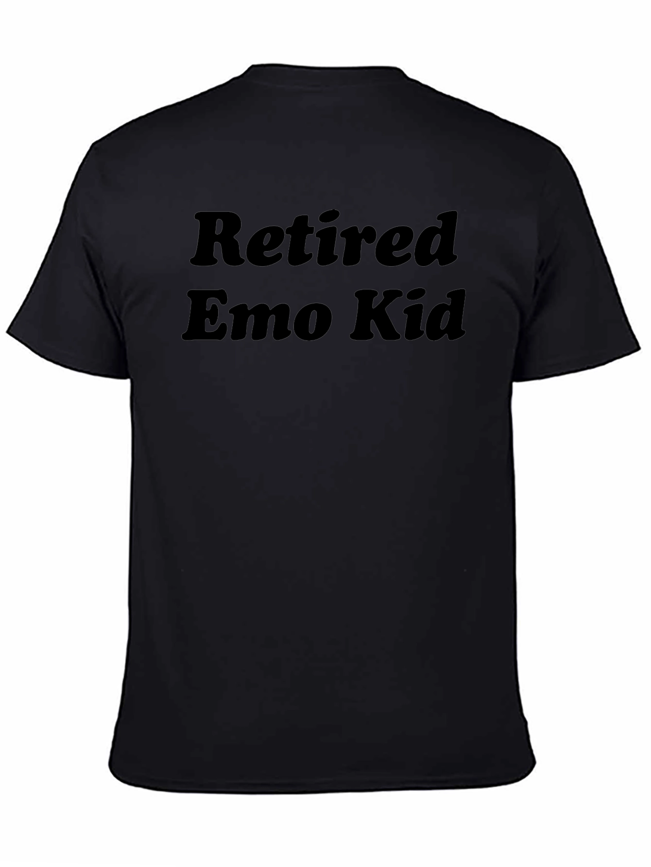 Retired Emo Kid Black Graphic T-Shirt