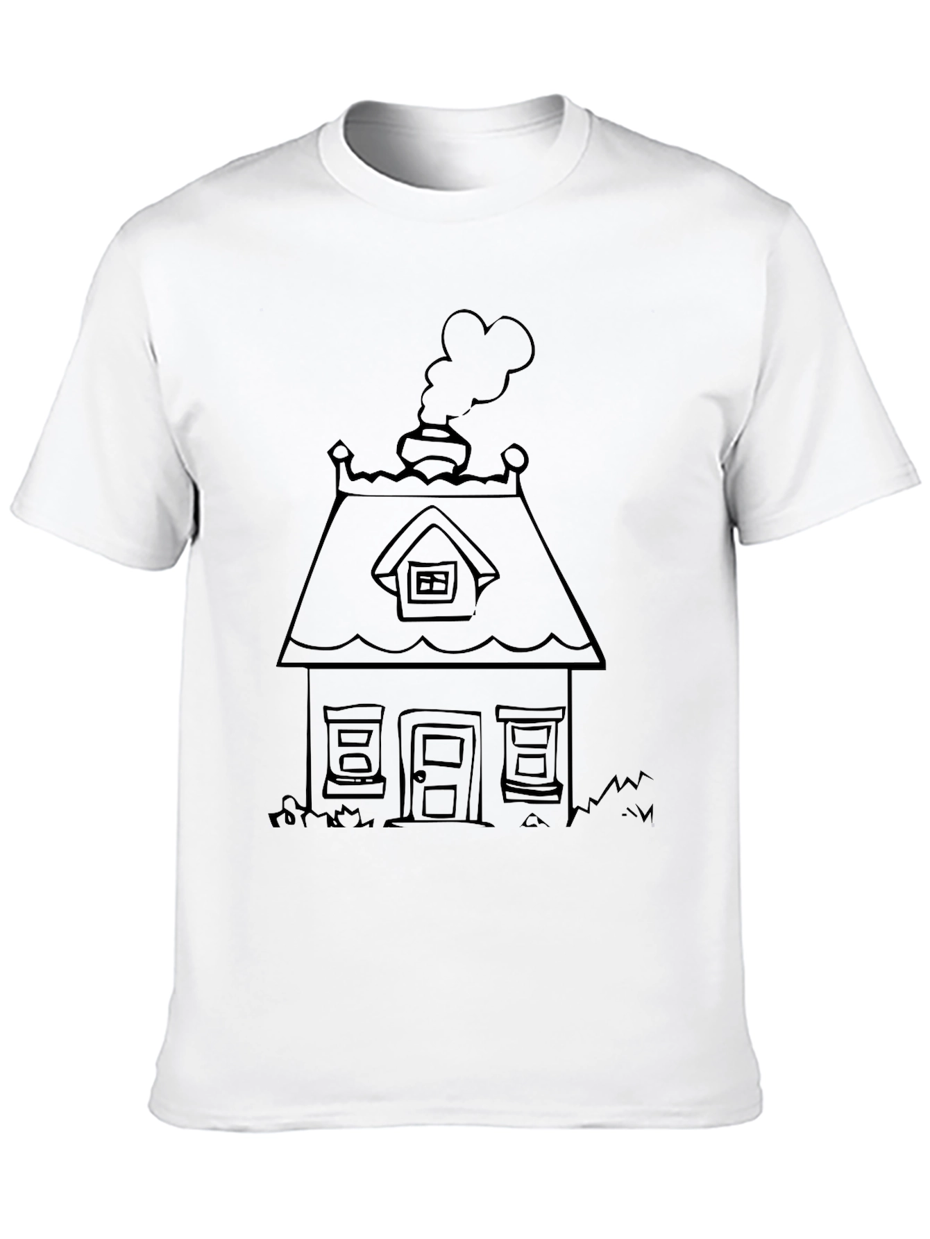 Cartoon House Tee - Cozy & Casual