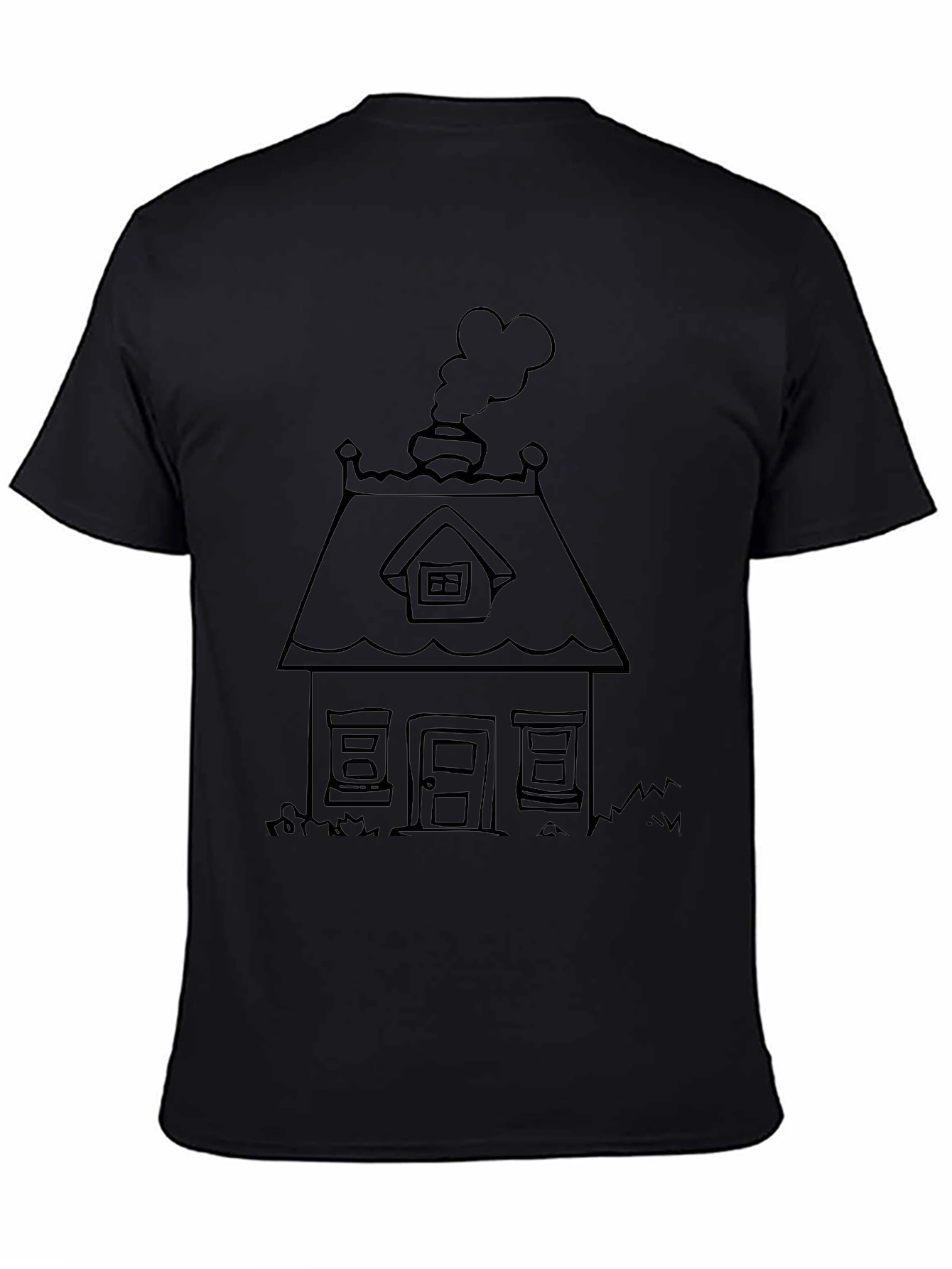 Cartoon House Tee - Cozy & Casual