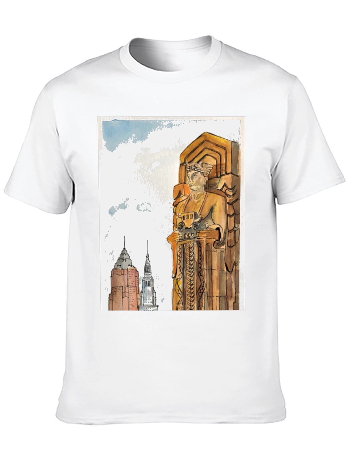 Cleveland Ohio Guardian Statue T-Shirt