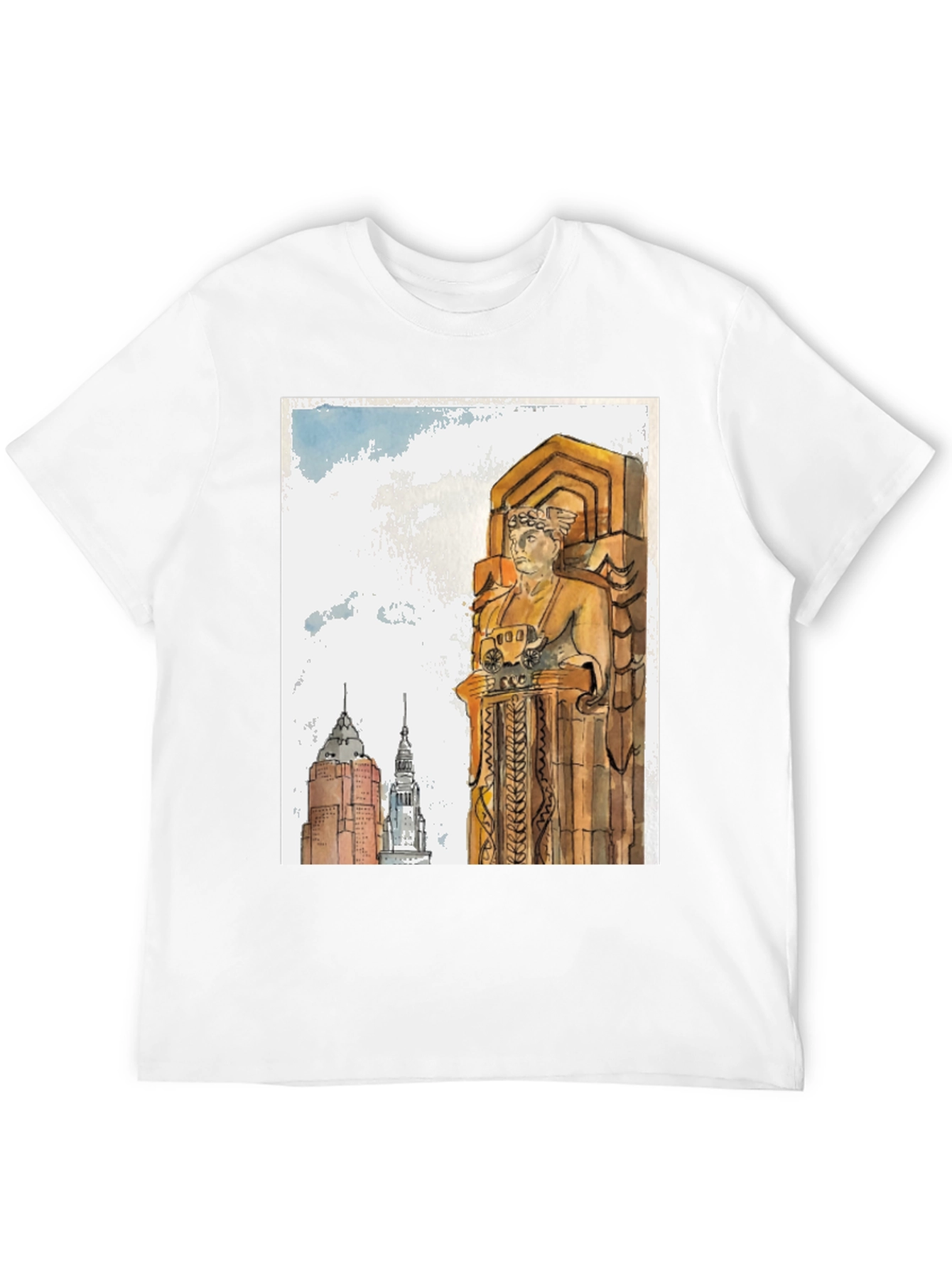 Cleveland Ohio Guardian Statue T-Shirt