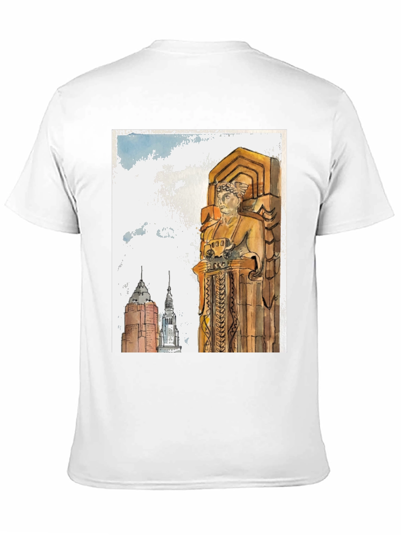 Cleveland Ohio Guardian Statue T-Shirt
