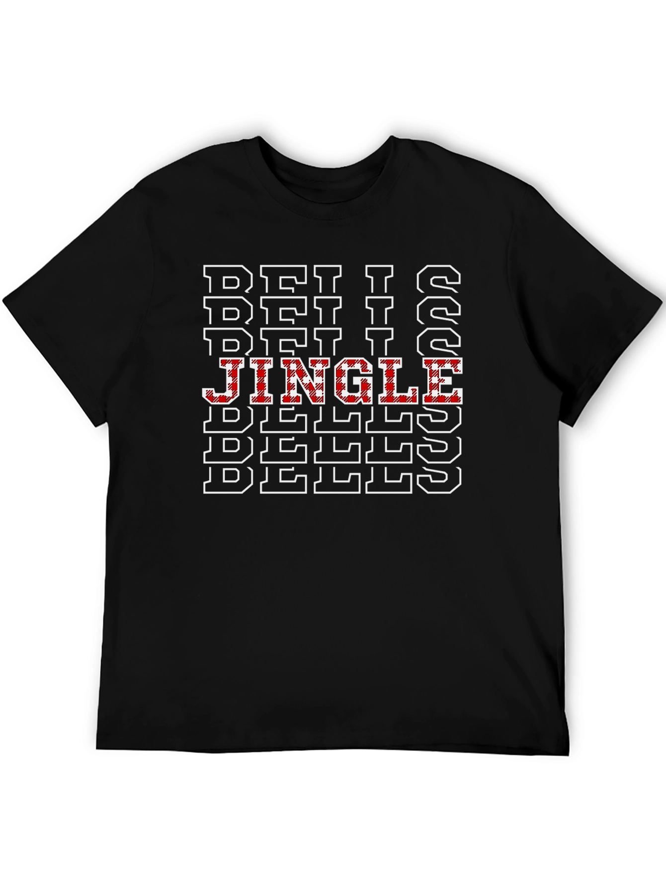 Jingle Bells Black T-Shirt - Holiday Festive Tee