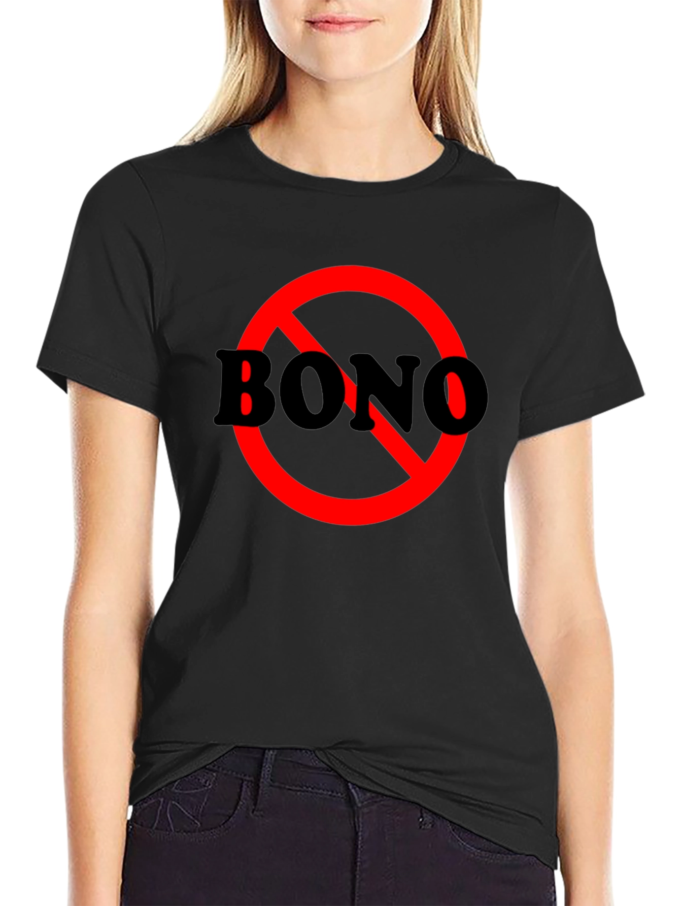 Anti-Bono T-Shirt -  Red Circle Graphic Tee
