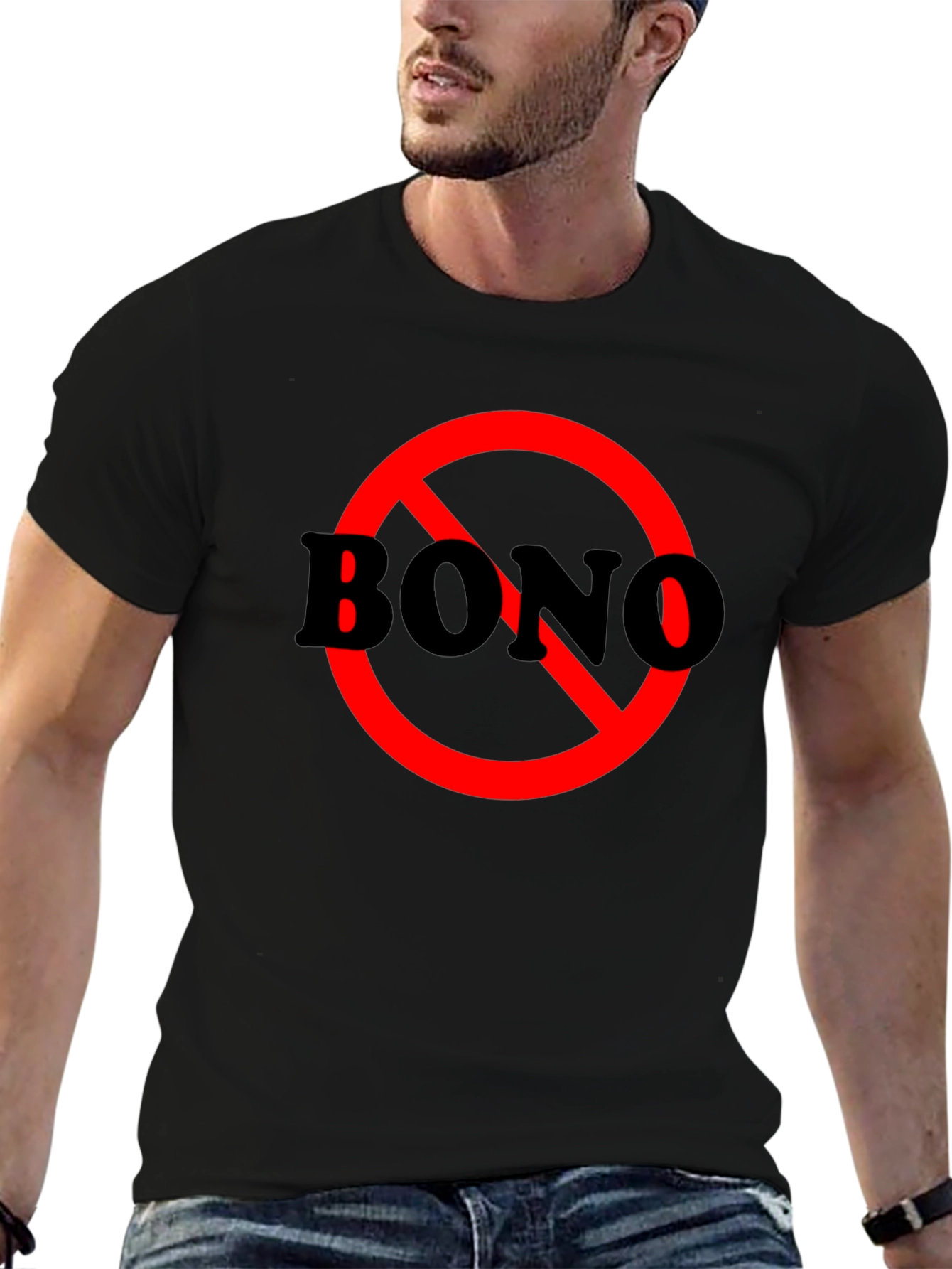 Anti-Bono T-Shirt -  Red Circle Graphic Tee