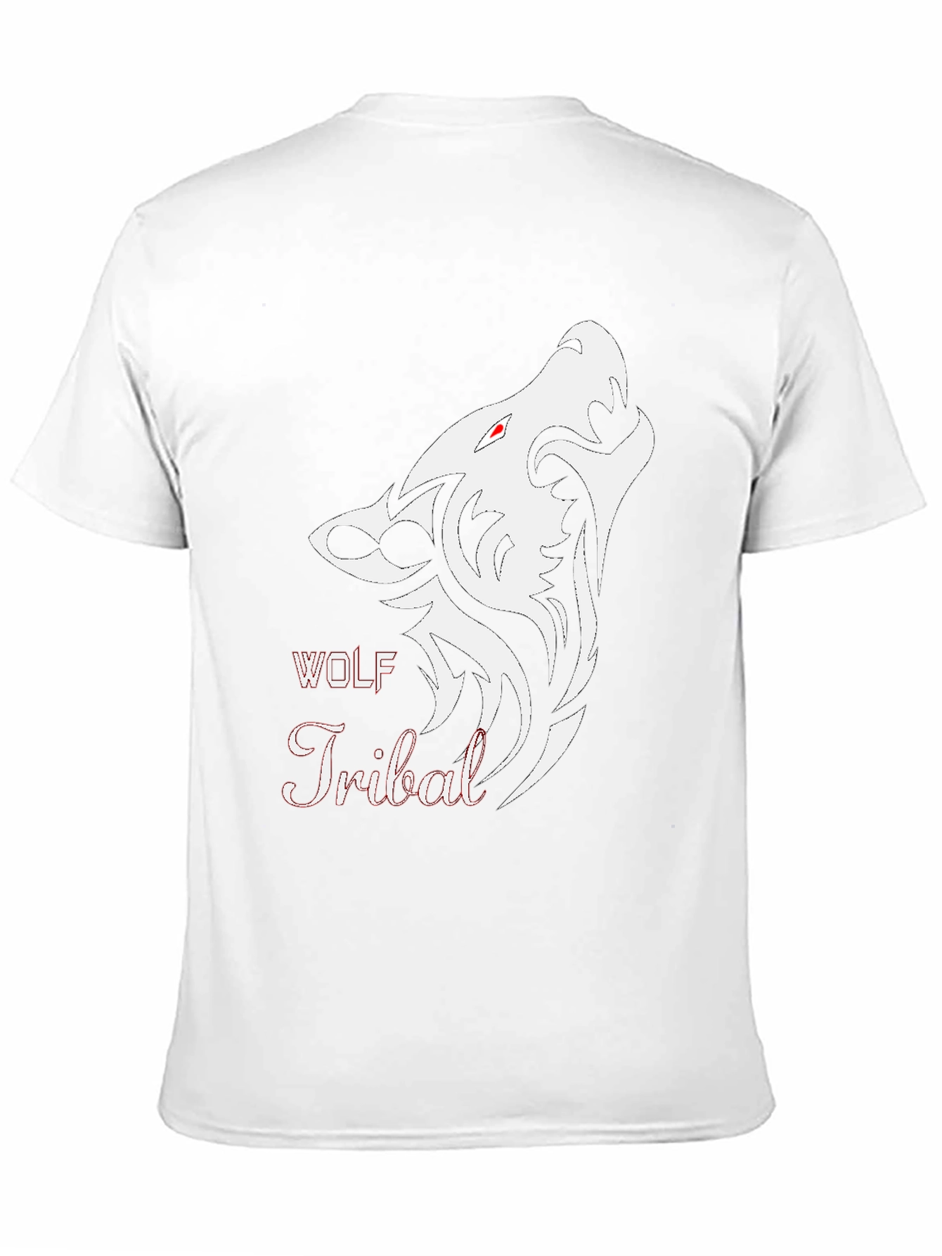 Black Wolf Tribal Graphic T-Shirt - Stylish Mens Tee