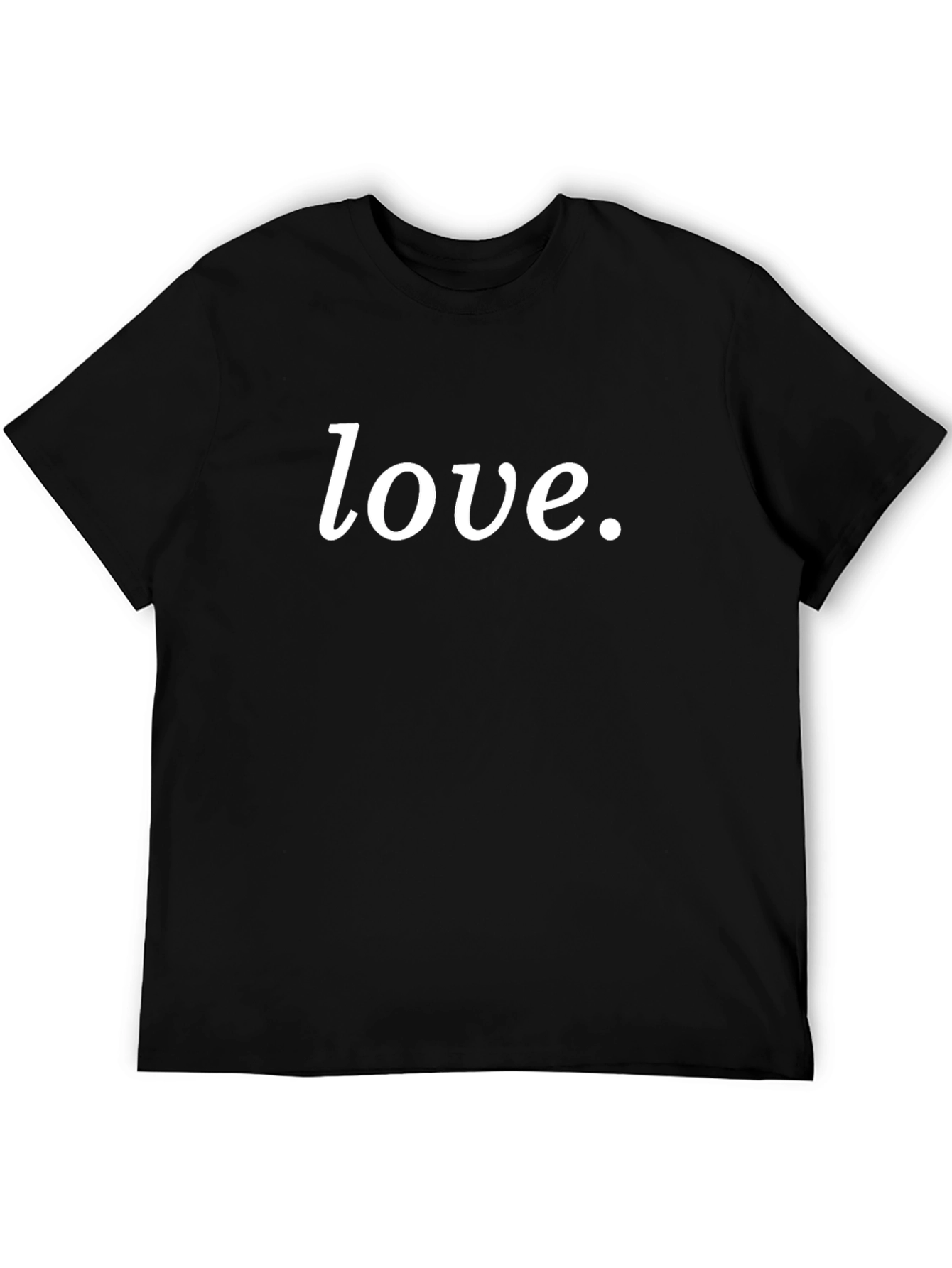 Love Script Black T-Shirt