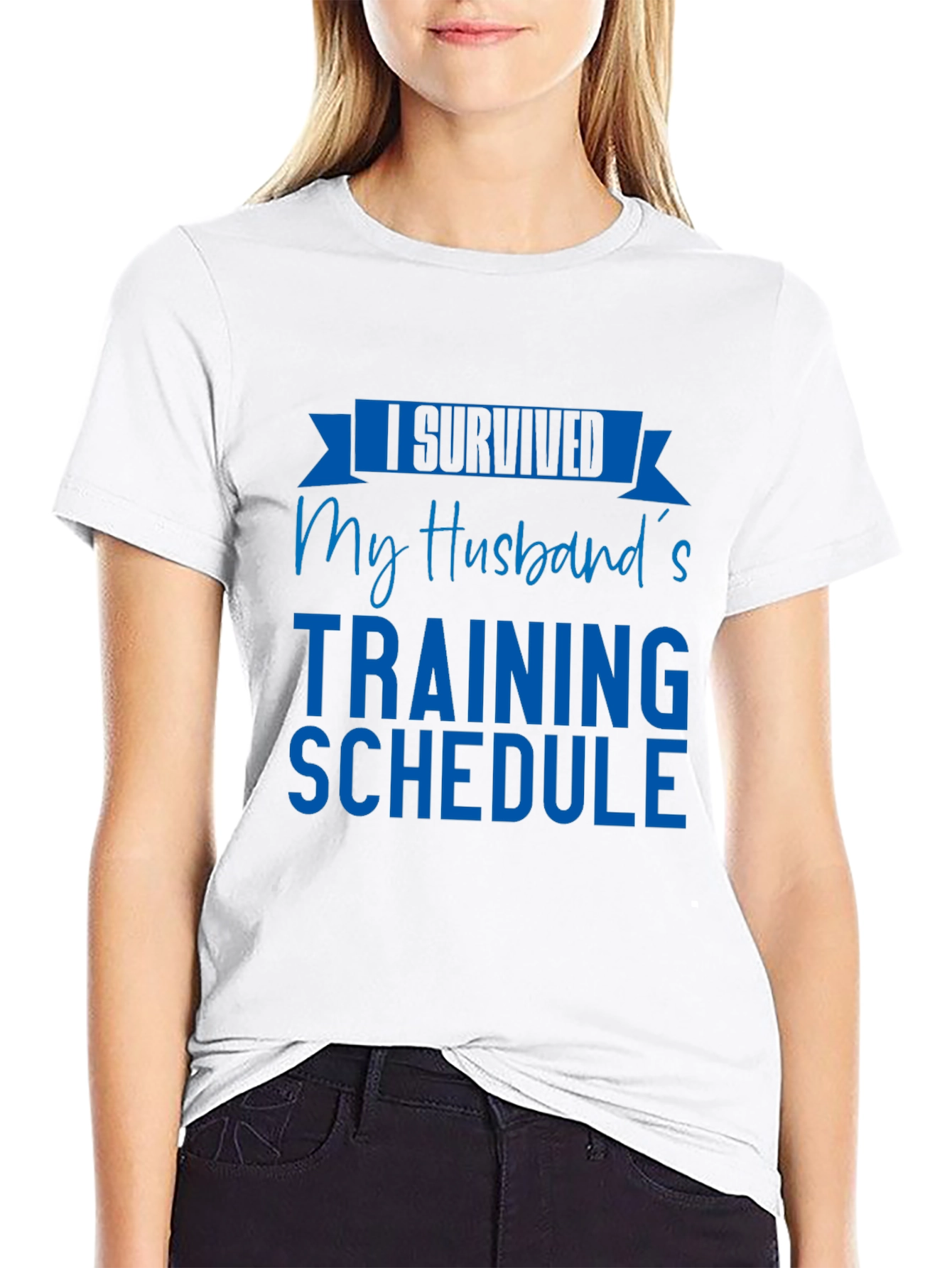 I Survived My Husbands Training Schedule T-Shirt