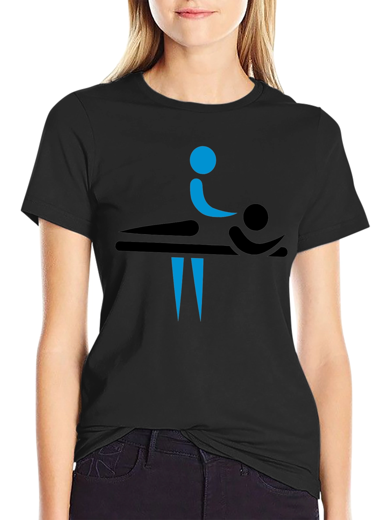 Massage Therapy T-Shirt - Black Graphic Tee
