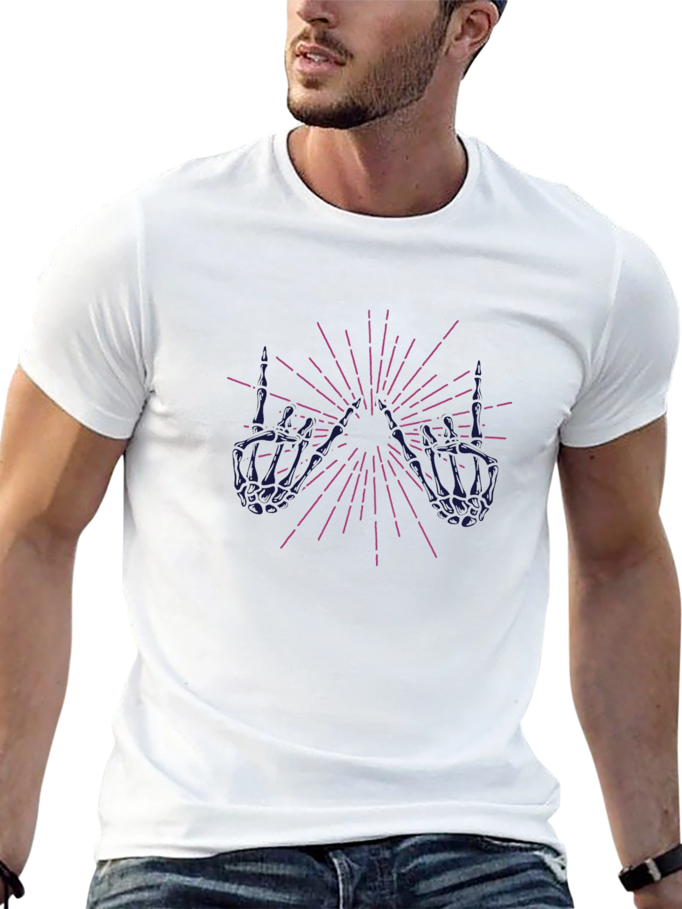 Skeleton Hand Graphic Tee