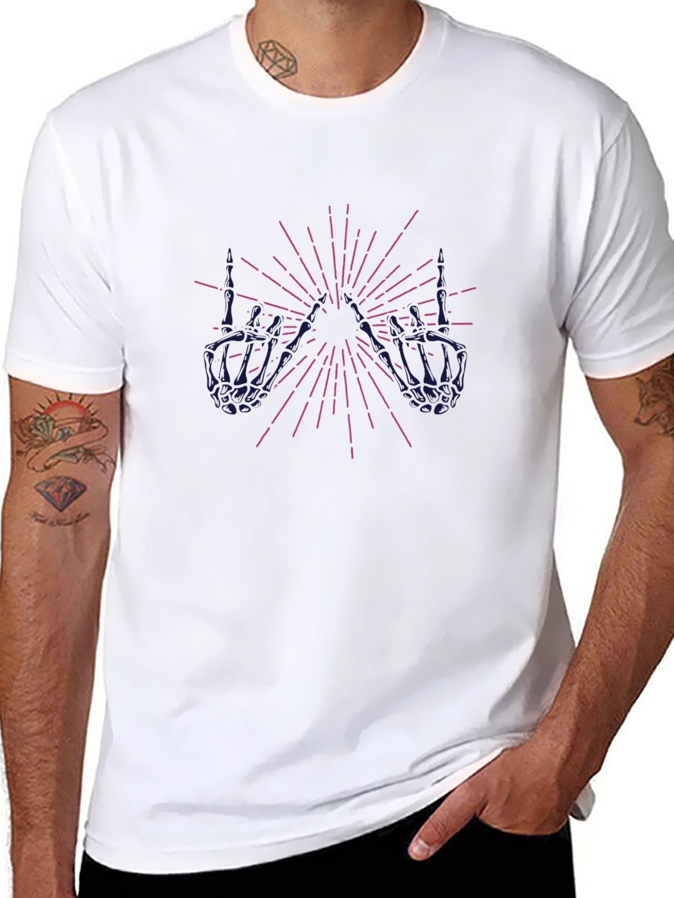 Skeleton Hand Graphic Tee