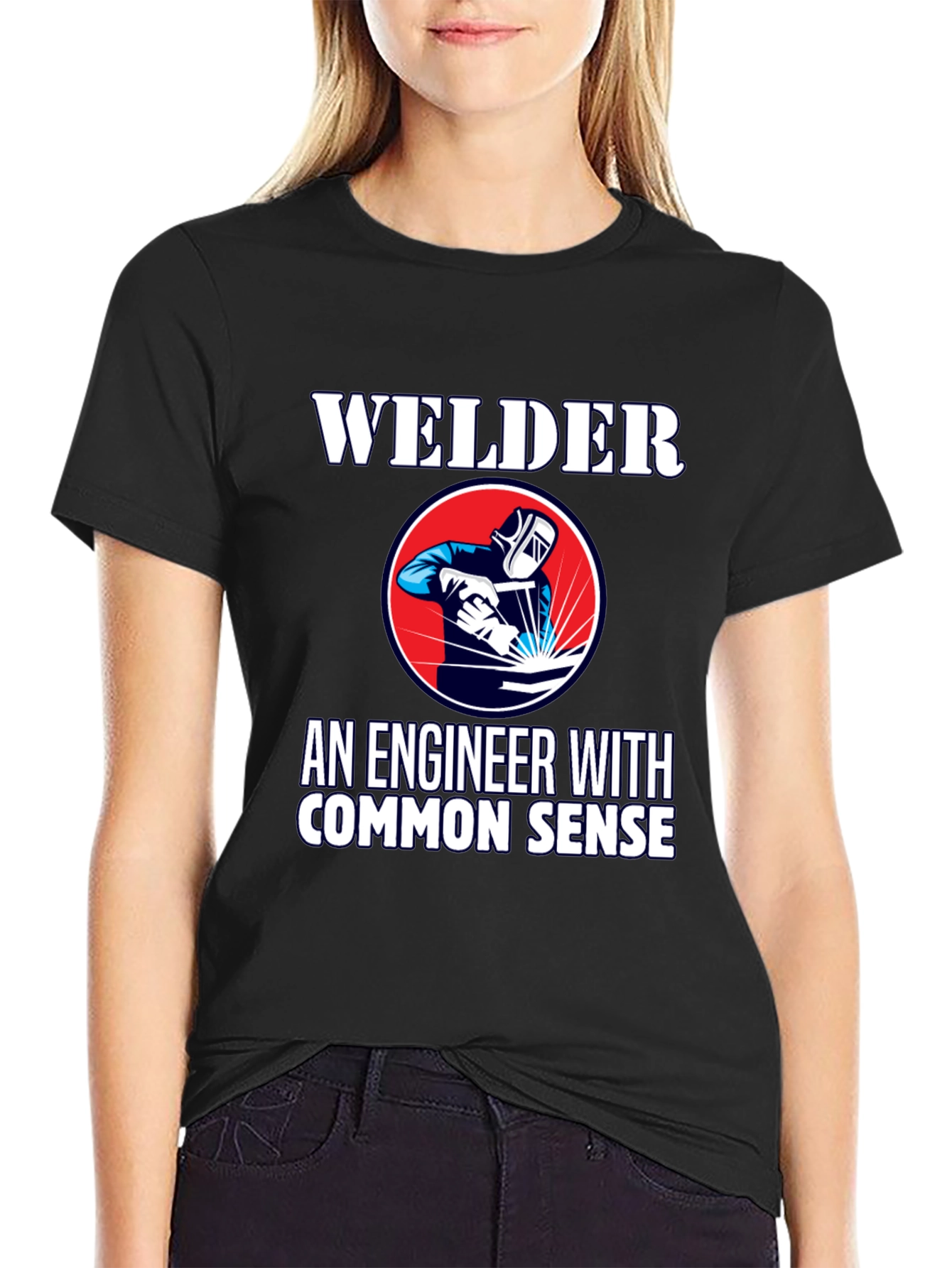 Welder Engineer Humor Graphic T-Shirt