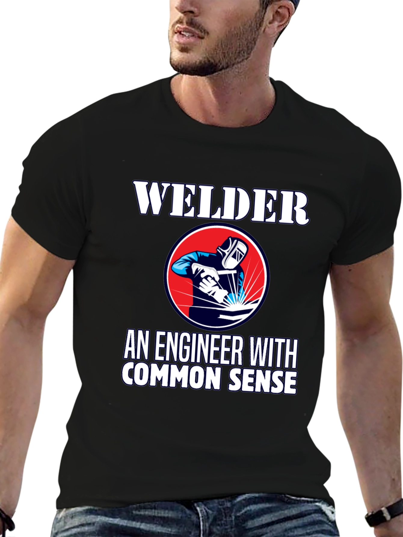 Welder Engineer Humor Graphic T-Shirt