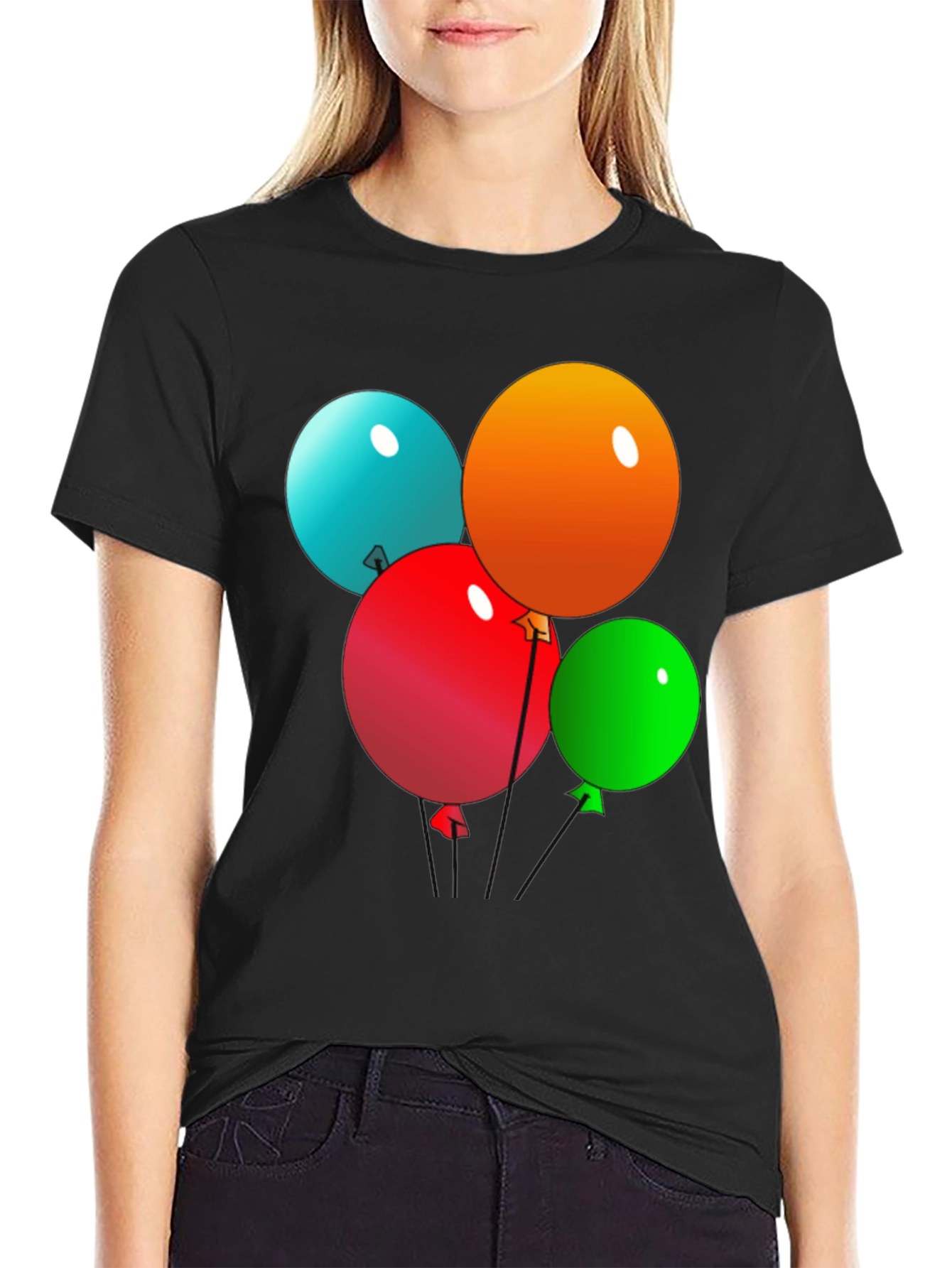 Balloon Graphic T-Shirt - Fun & Festive Tee