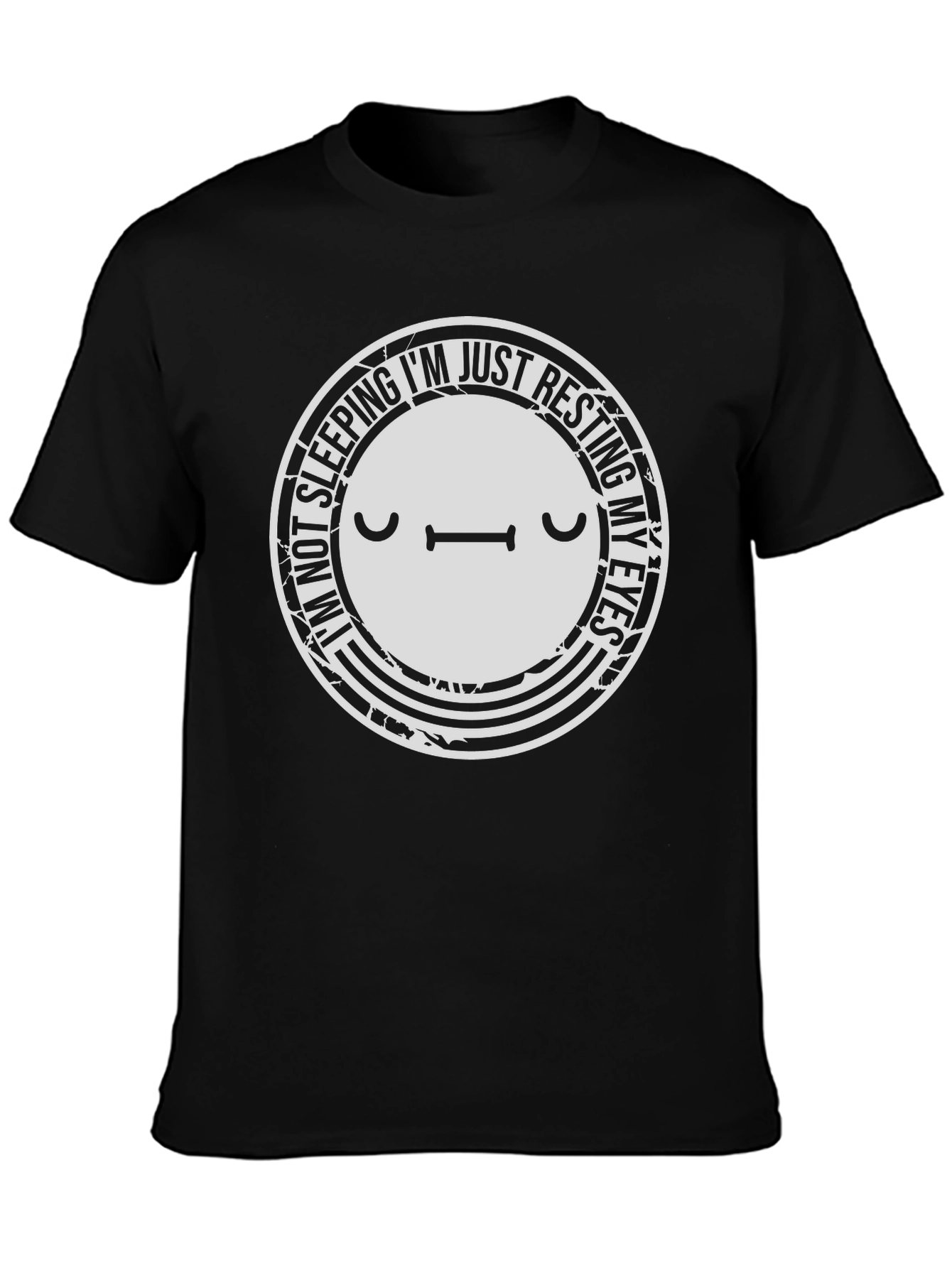 Resting Eyes Graphic T-Shirt - Funny Sleepy Tee