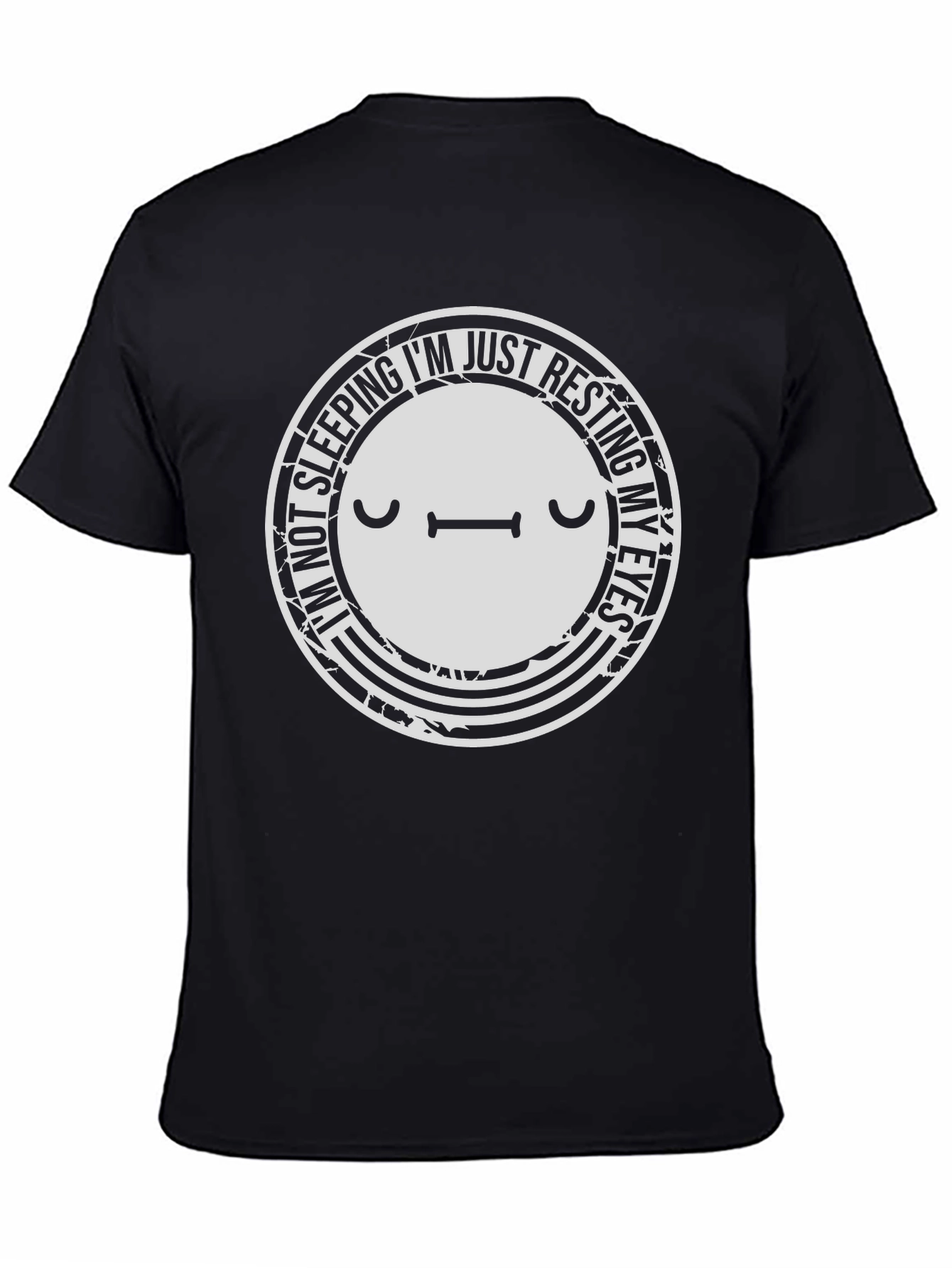 Resting Eyes Graphic T-Shirt - Funny Sleepy Tee
