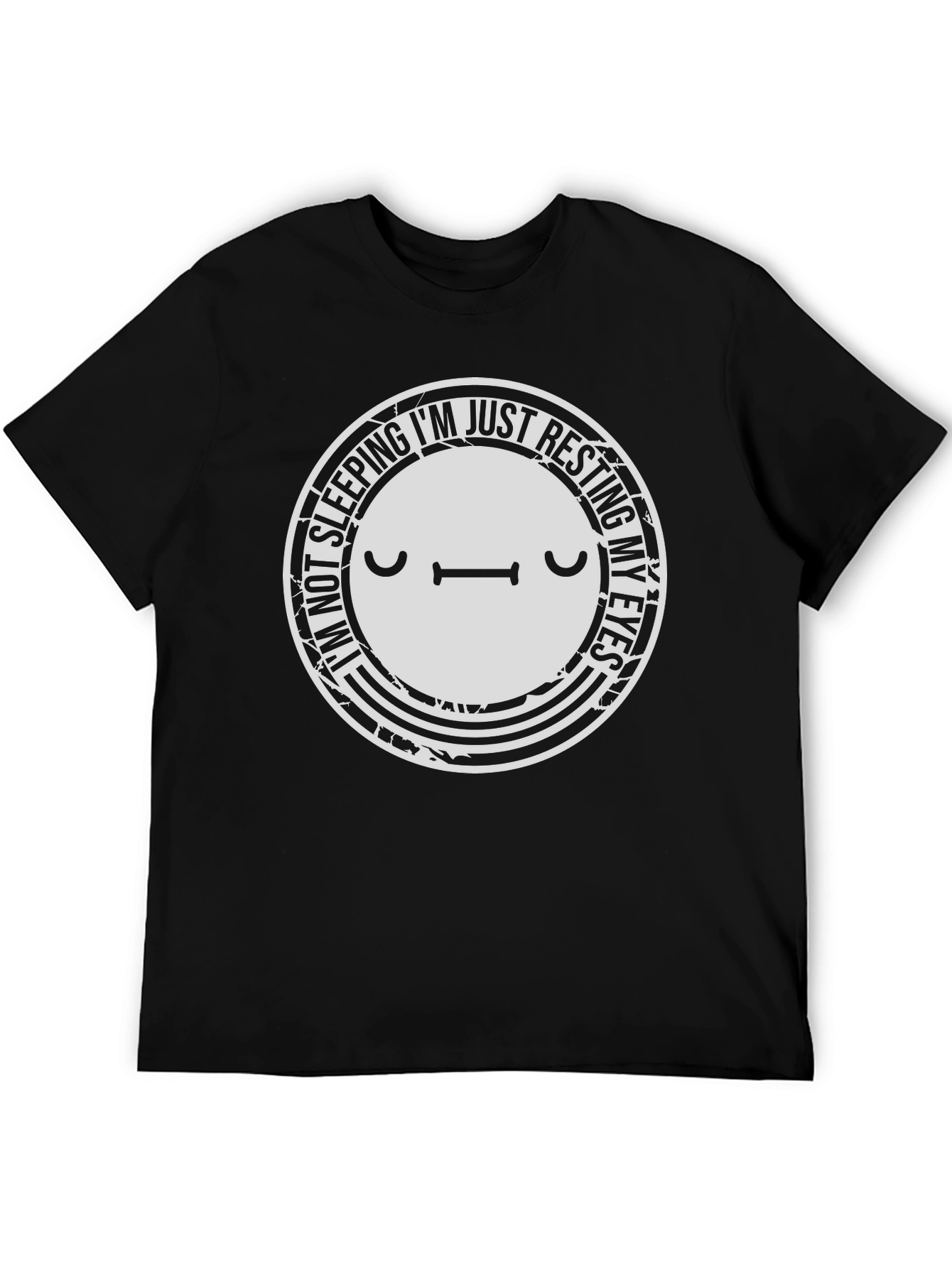 Resting Eyes Graphic T-Shirt - Funny Sleepy Tee