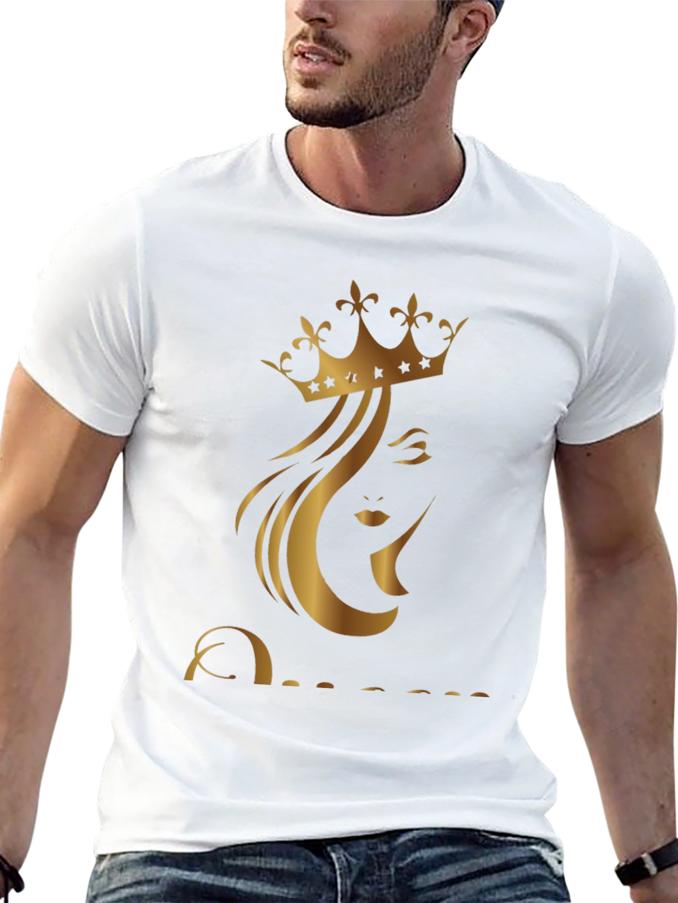 Queen Graphic Print Black T-Shirt