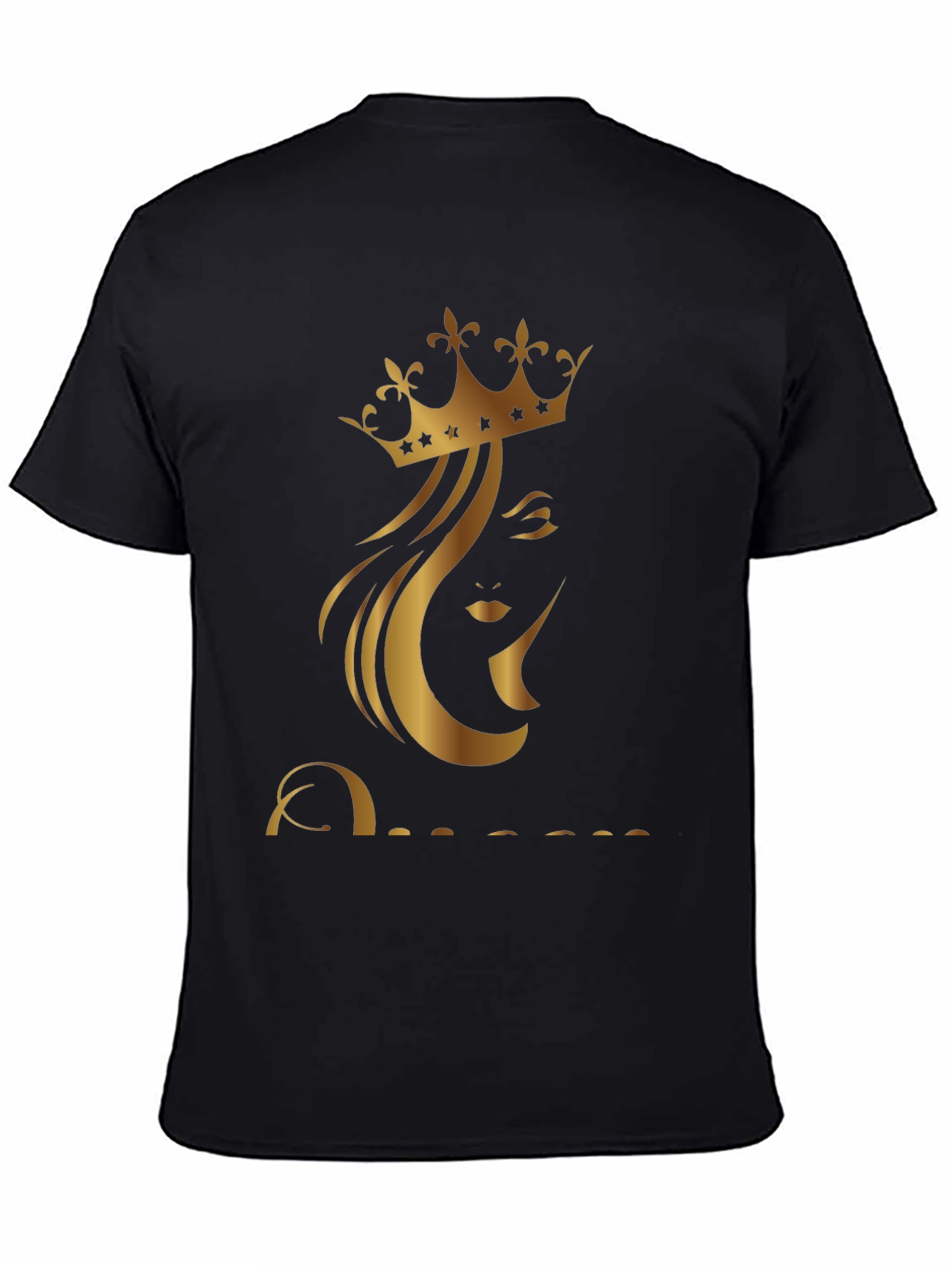 Queen Graphic Print Black T-Shirt