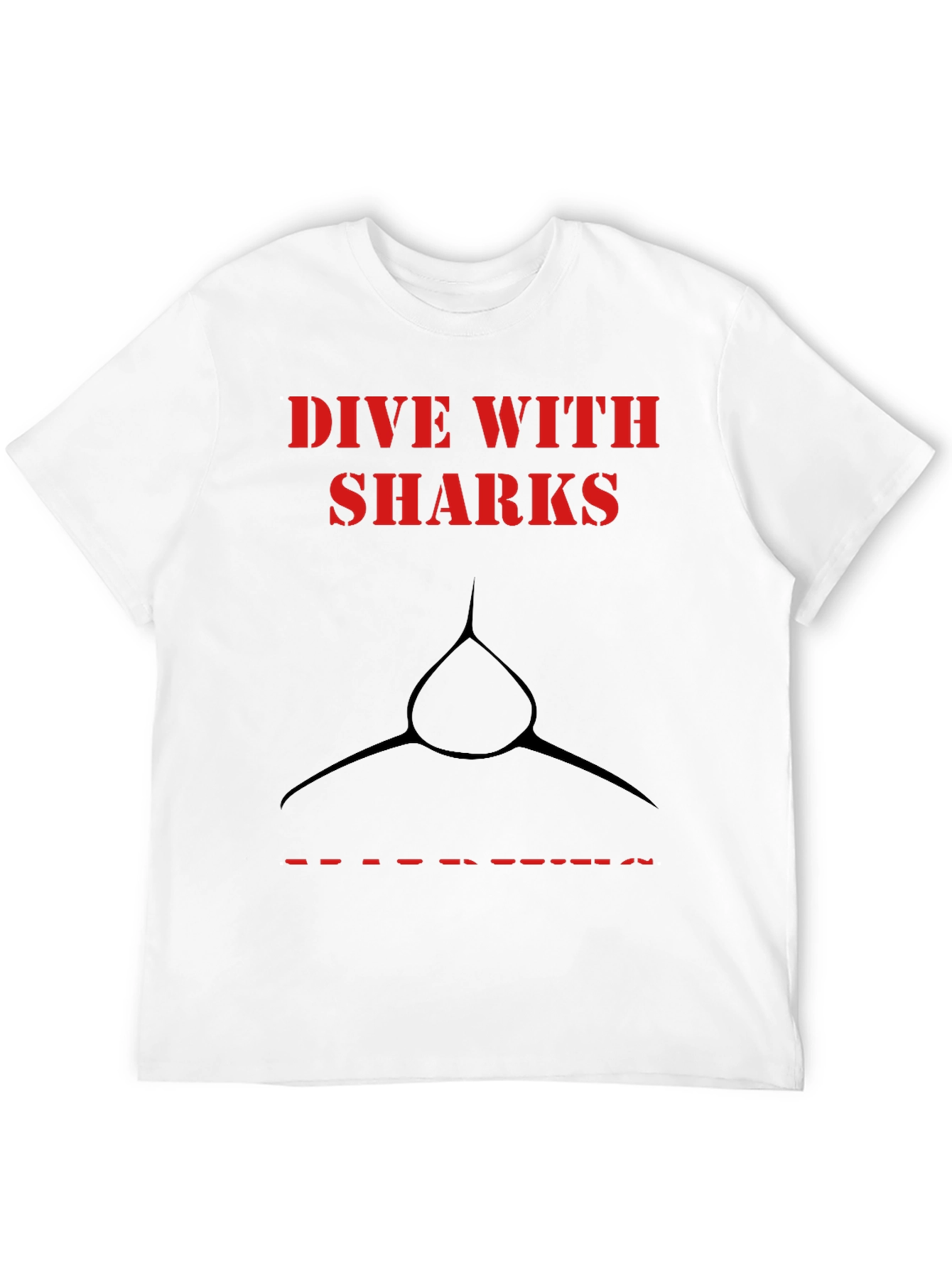 Dive with Sharks Graphic Tee - Black