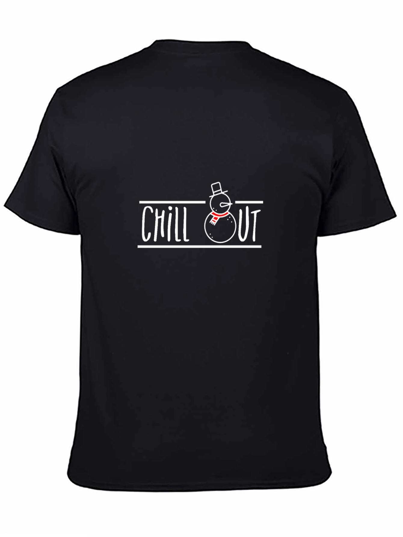 Chill Out Snowman T-Shirt - Relaxed Holiday Style