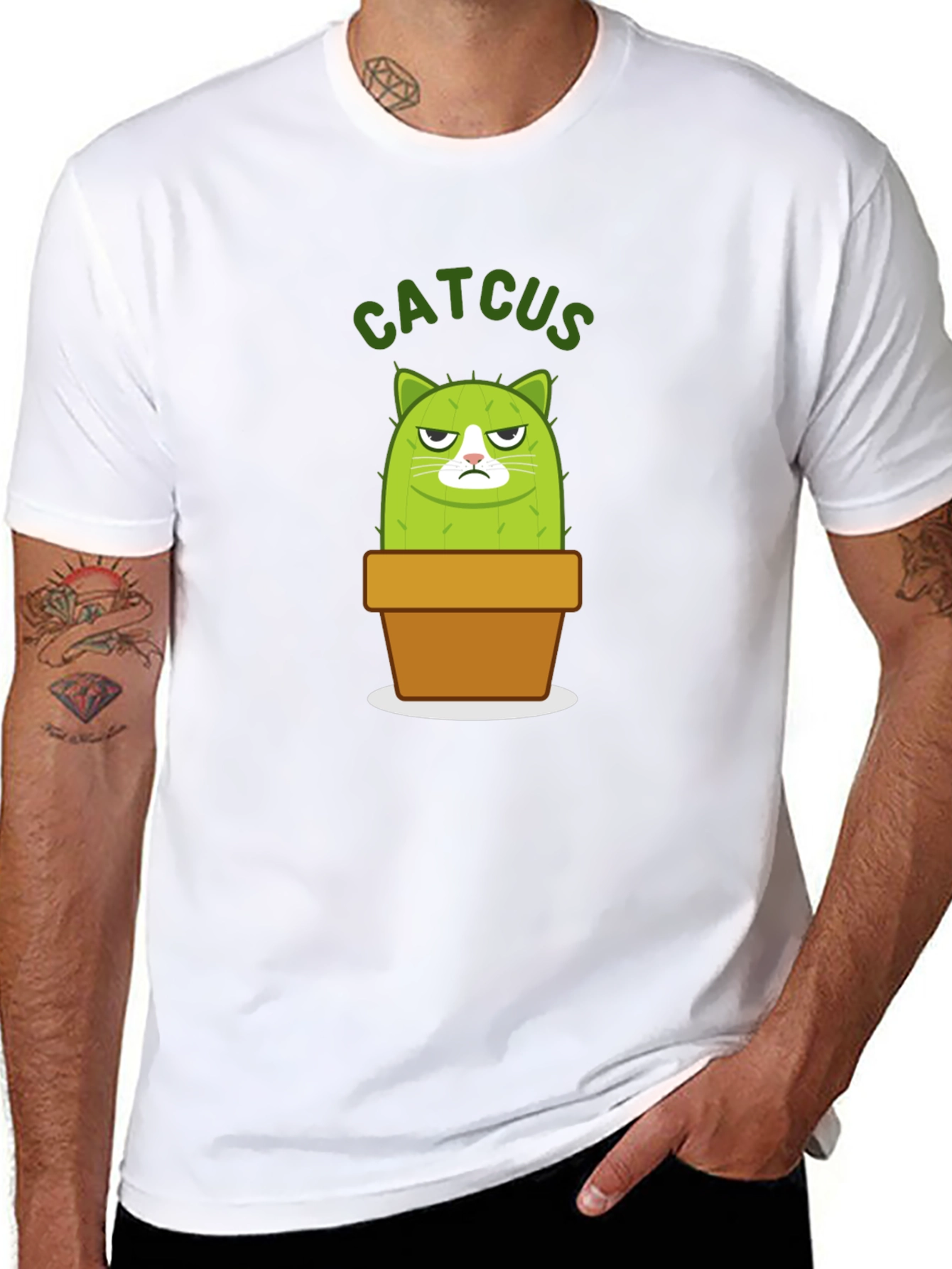 Catcus Graphic T-Shirt - Unique Plant Lover Tee