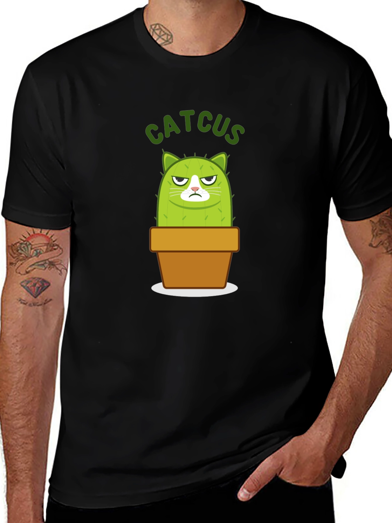 Catcus Graphic T-Shirt - Unique Plant Lover Tee