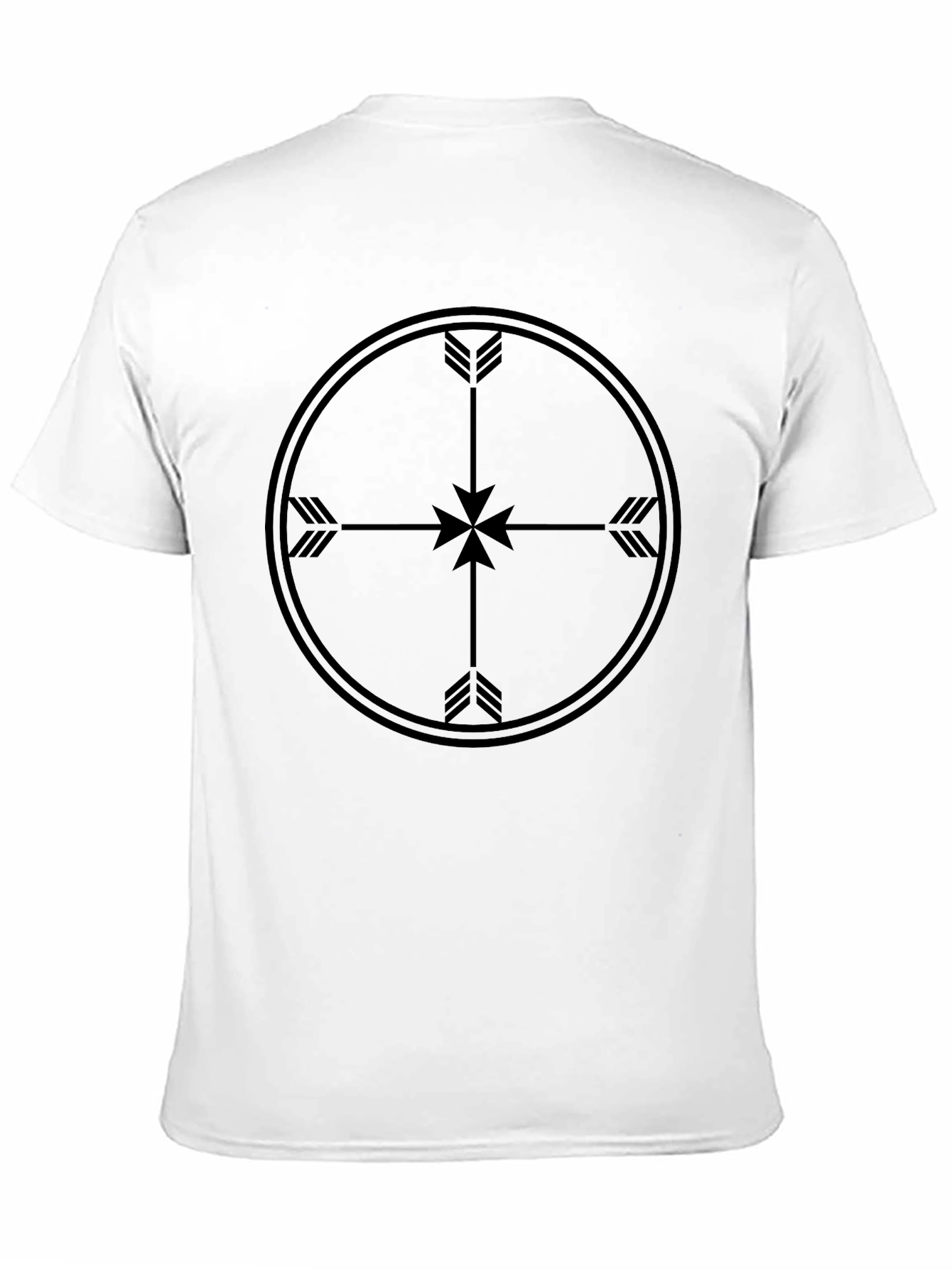 Mens Black Arrow Target Graphic T-Shirt