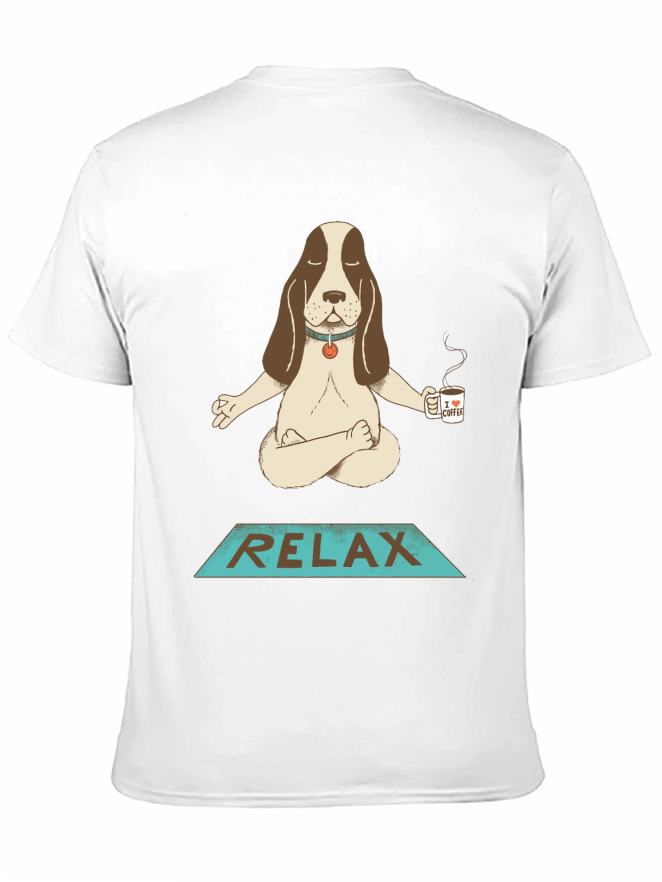 Relaxing Dog Coffee Meditation T-Shirt