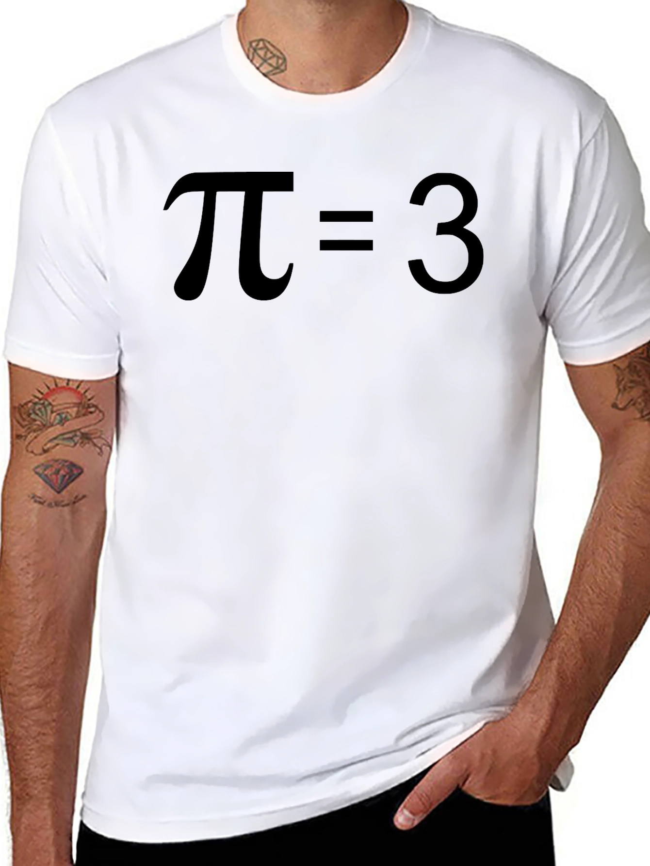 Pi Equals 3 Funny Math T-Shirt