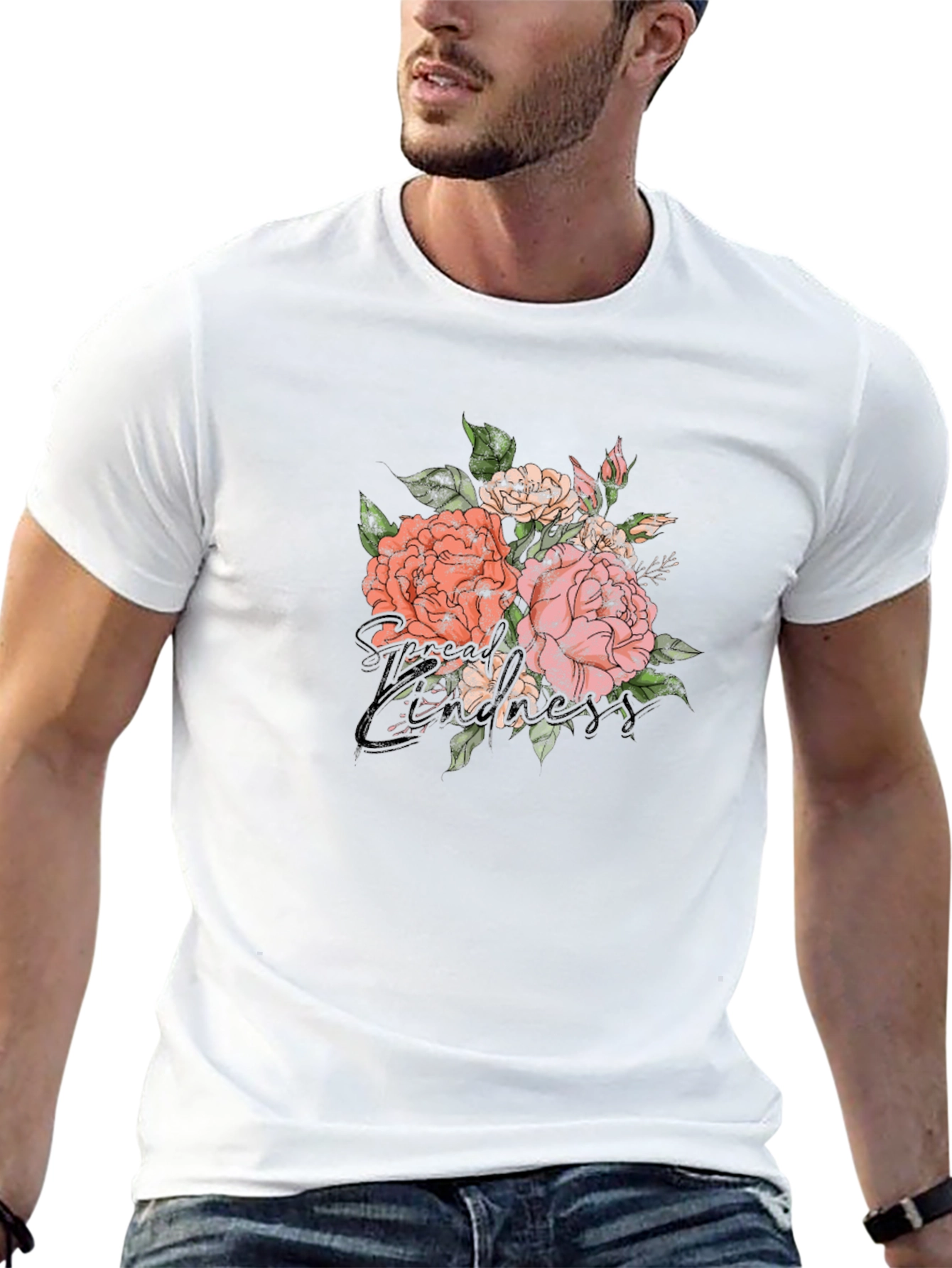 Floral Graphic Tee - Kind Kindness Design