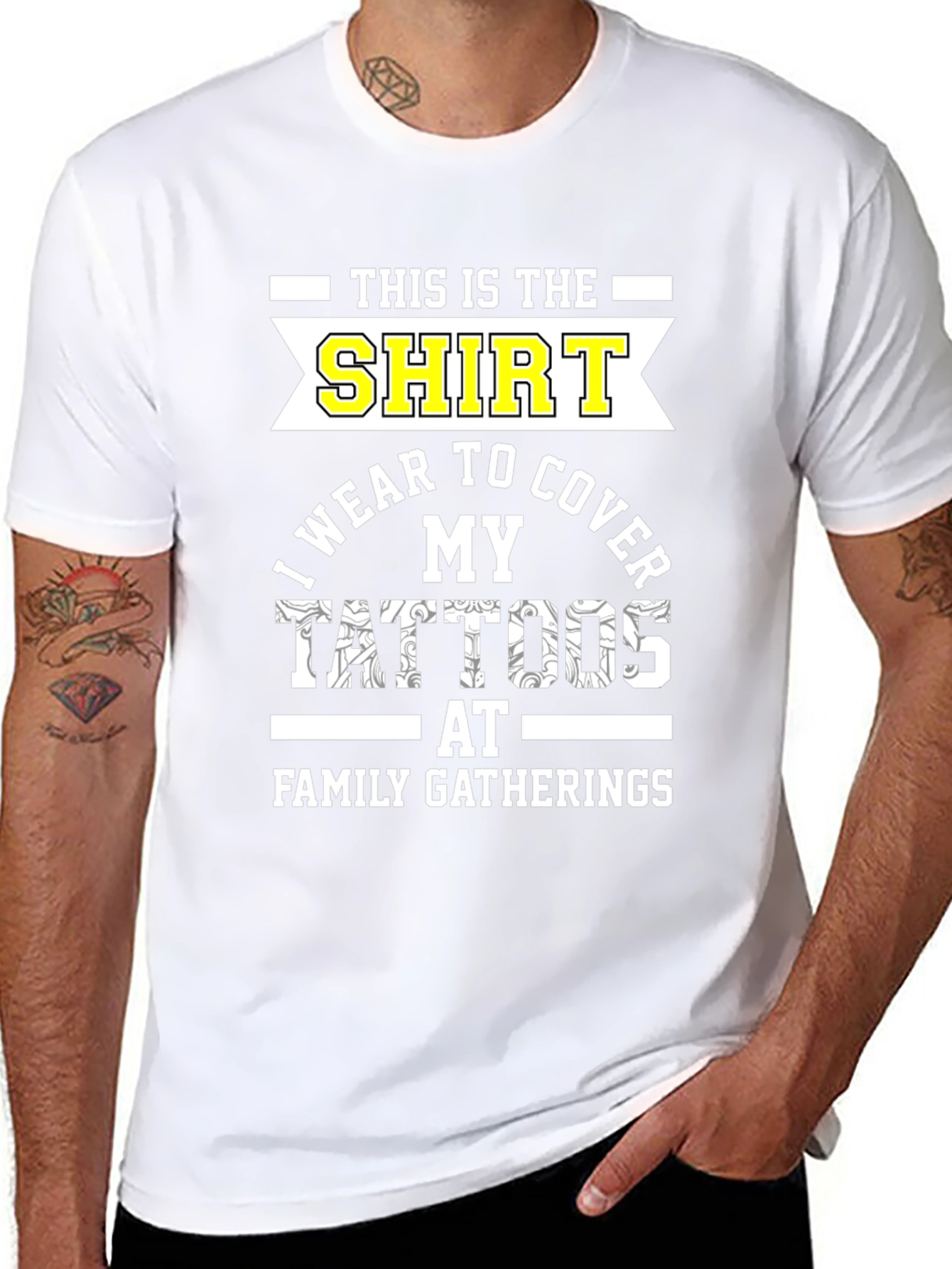 Tattoo Cover-Up T-Shirt - Family Gatherings Humor
