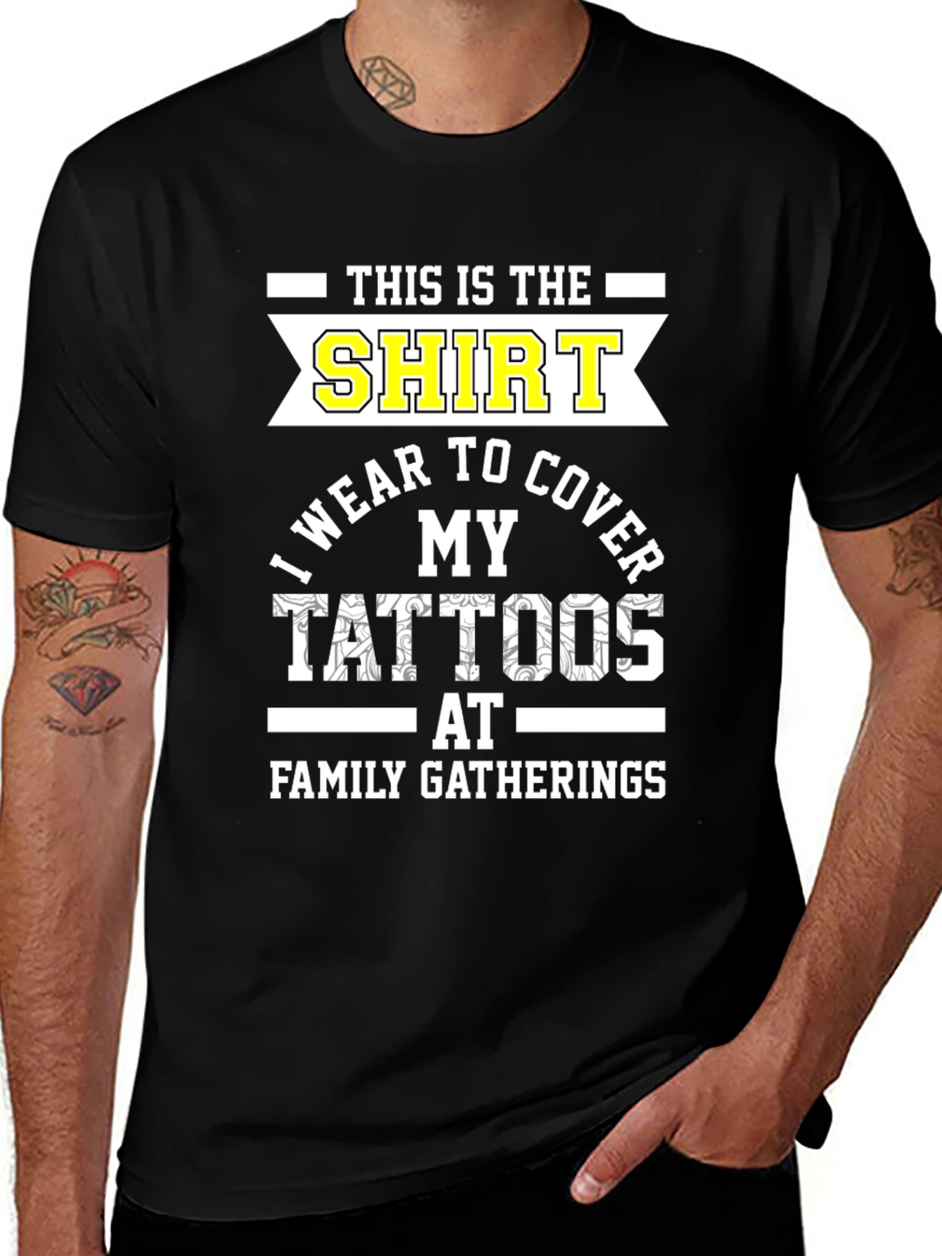 Tattoo Cover-Up T-Shirt - Family Gatherings Humor