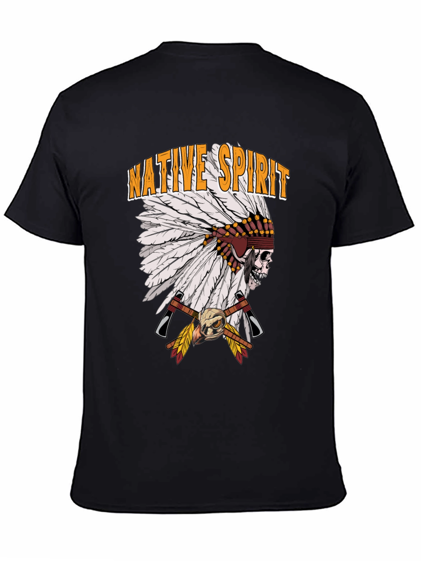 Native Spirit T-Shirt - Skull Headdress