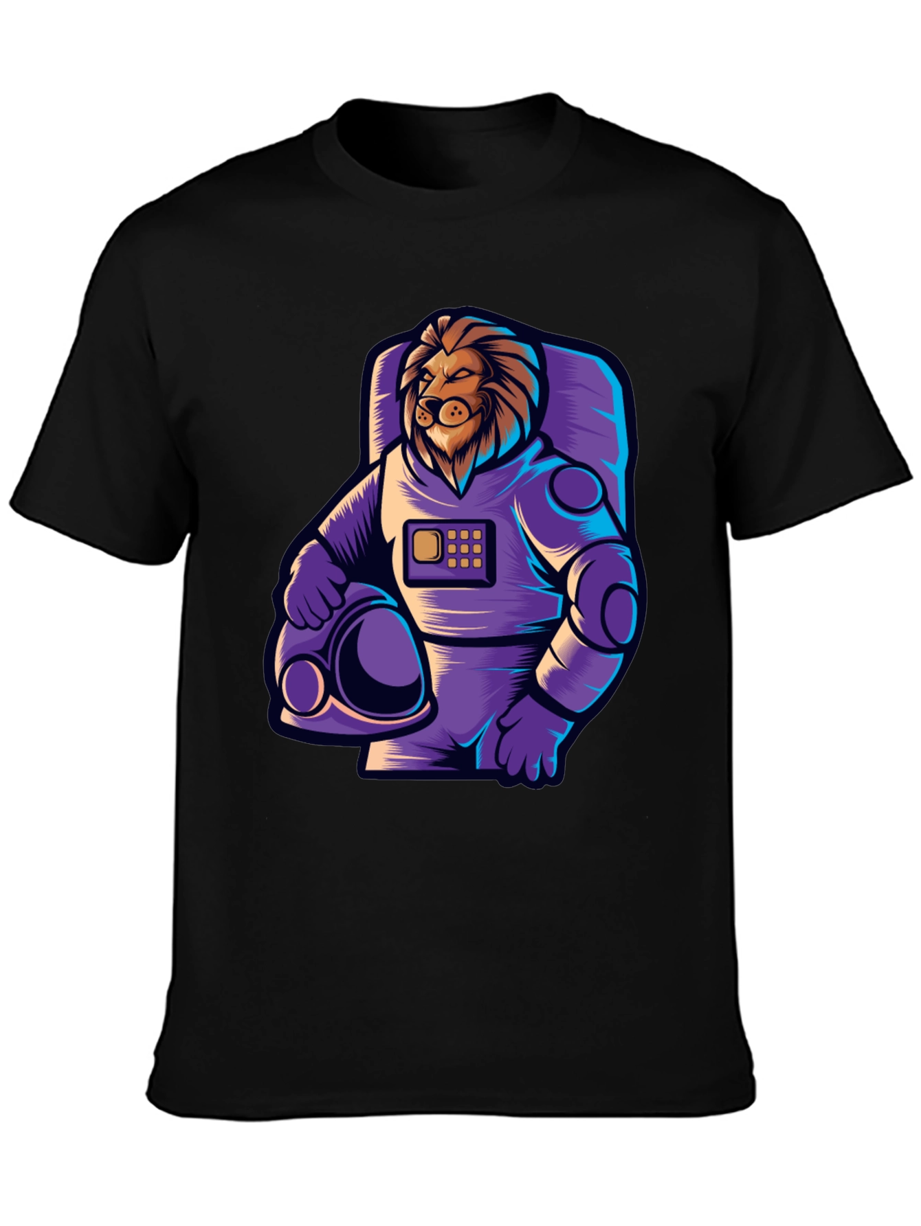 Lion Astronaut T-Shirt - Space Explorer Tee