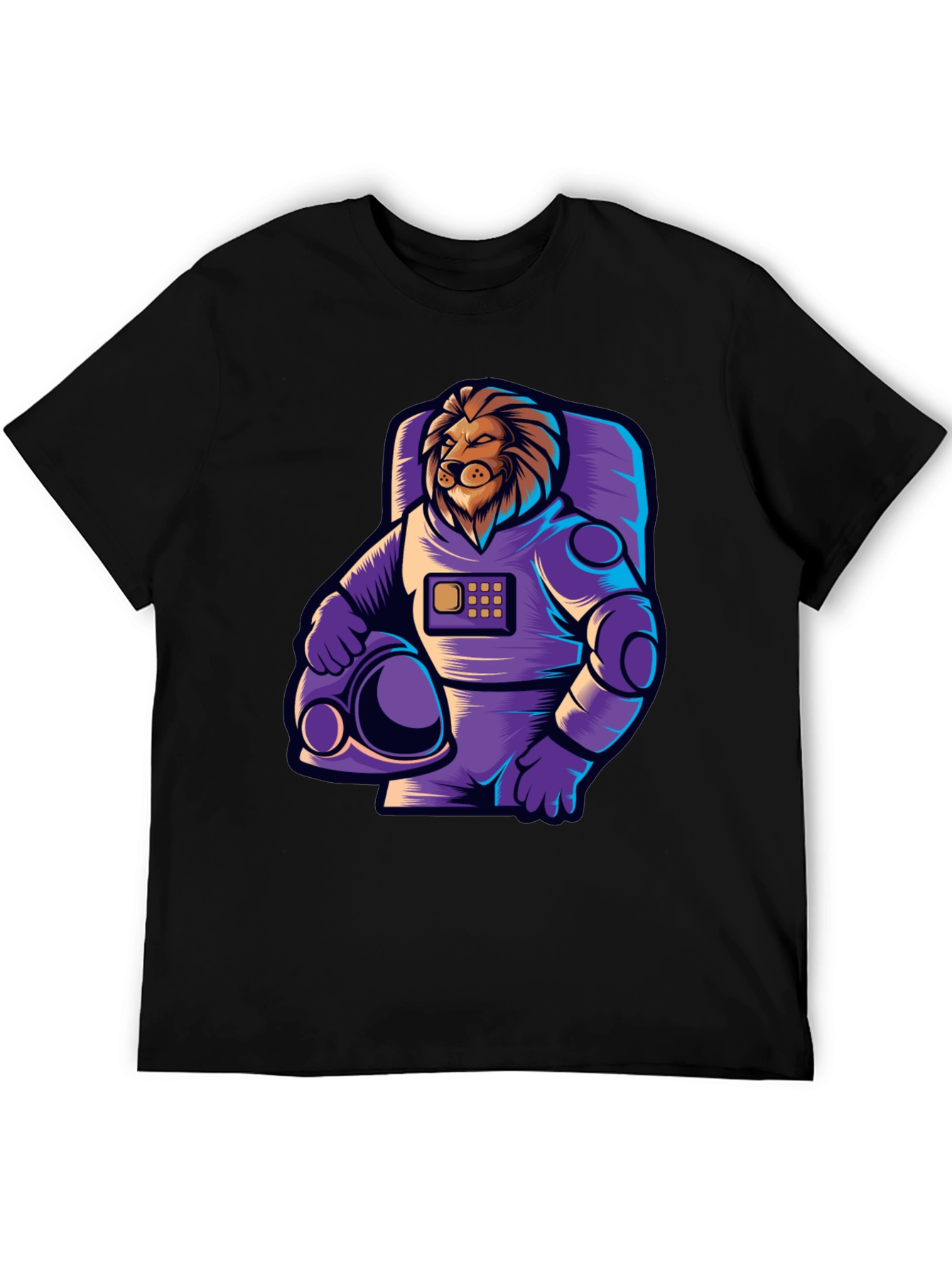 Lion Astronaut T-Shirt - Space Explorer Tee