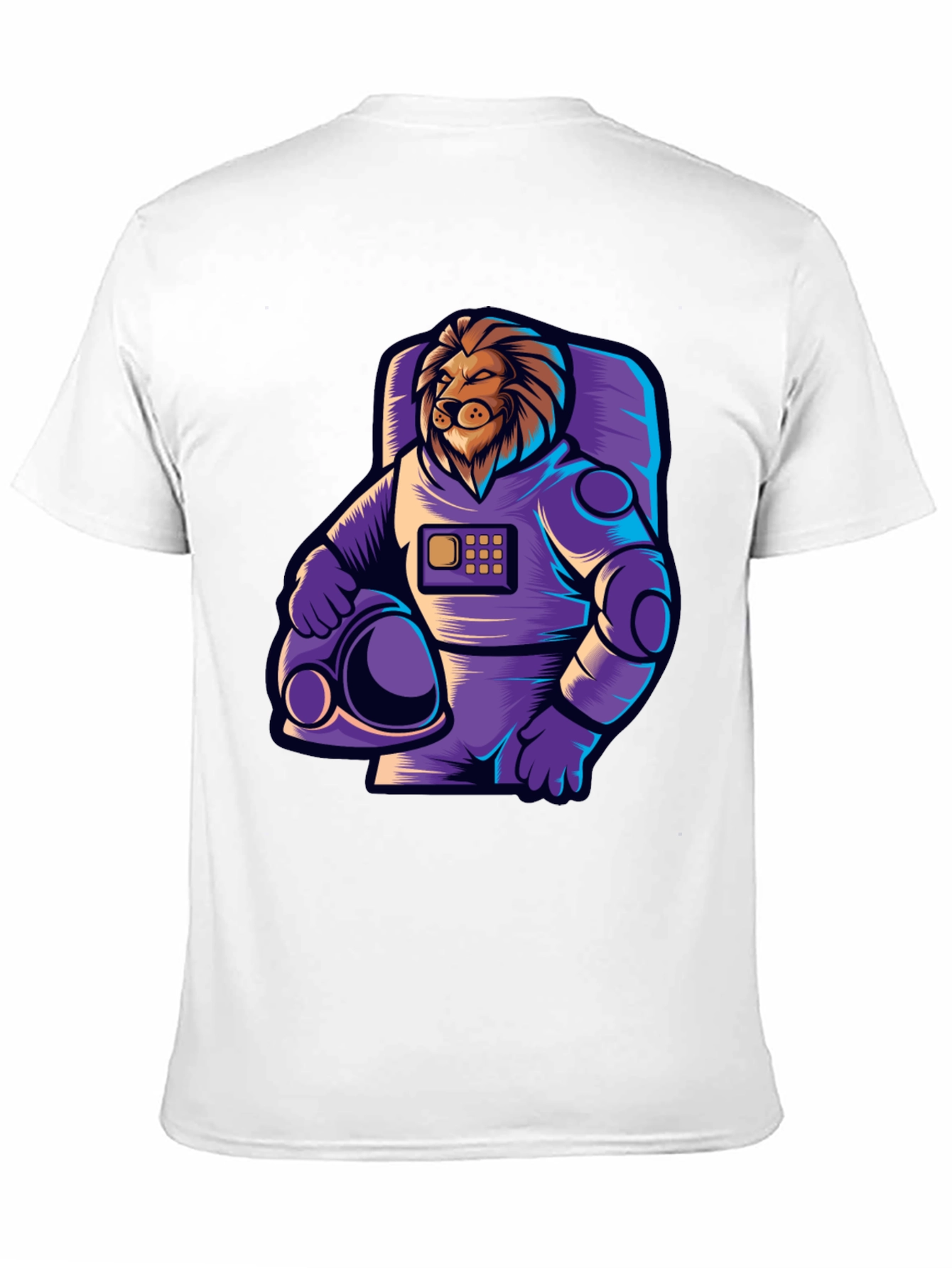 Lion Astronaut T-Shirt - Space Explorer Tee