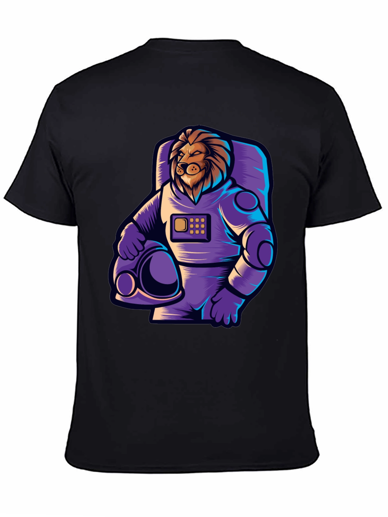 Lion Astronaut T-Shirt - Space Explorer Tee