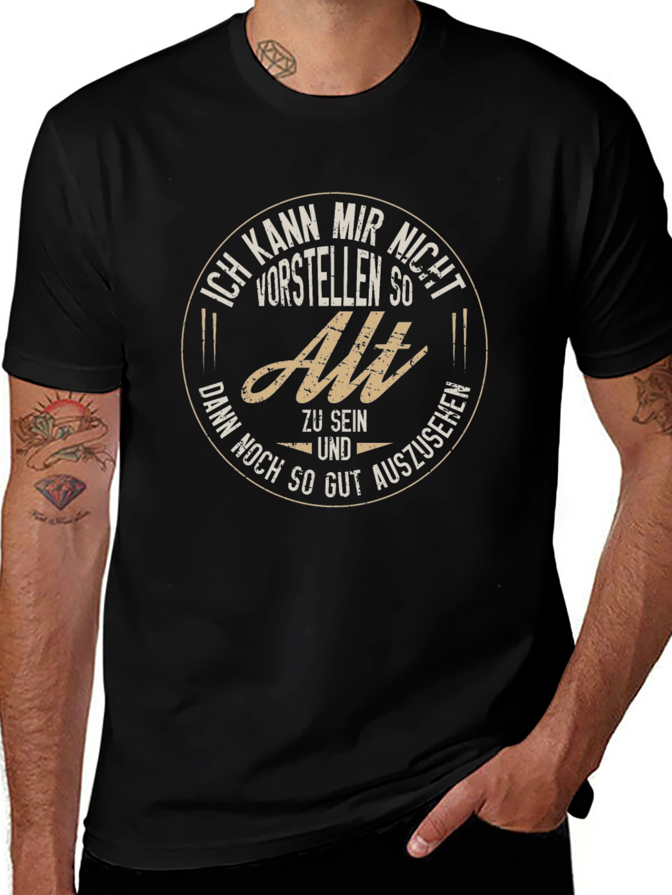 Funny German T-Shirt: Cant Imagine Being So Old